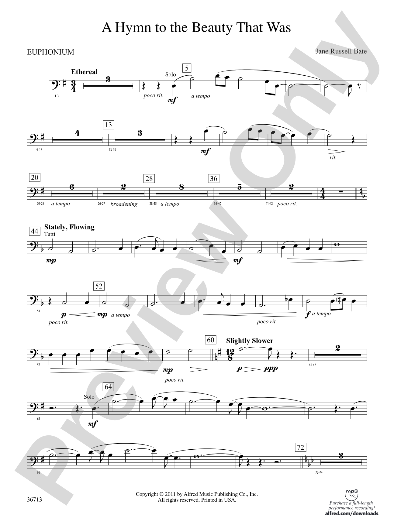 Hymn to the Beauty That Was: Baritone B.C.