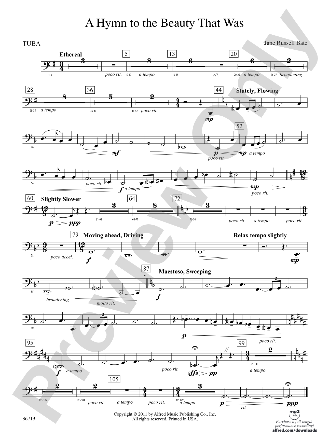 Hymn to the Beauty That Was: Tuba