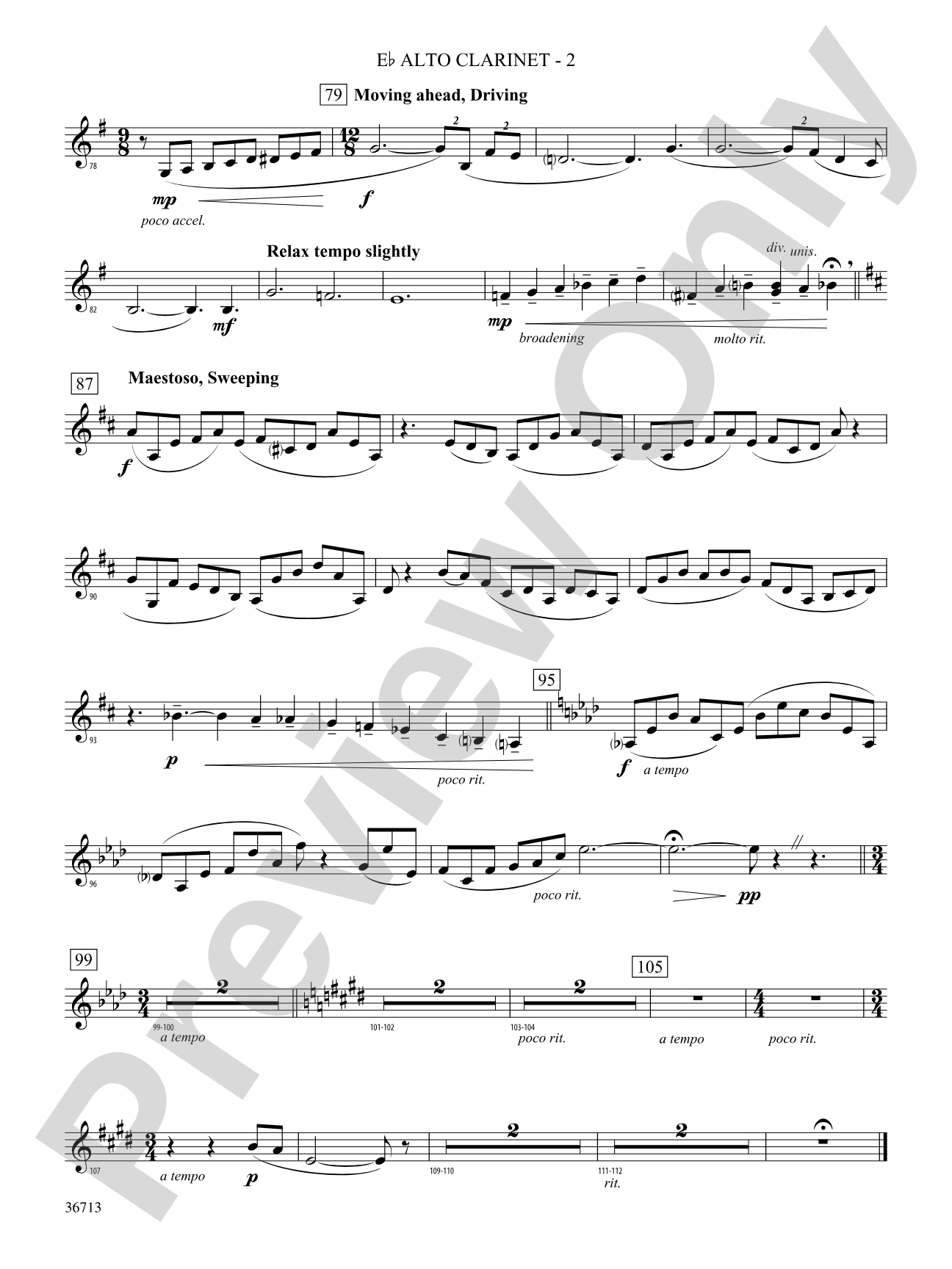 Hymn to the Beauty That Was: (wp) E-flat Alto Clarinet
