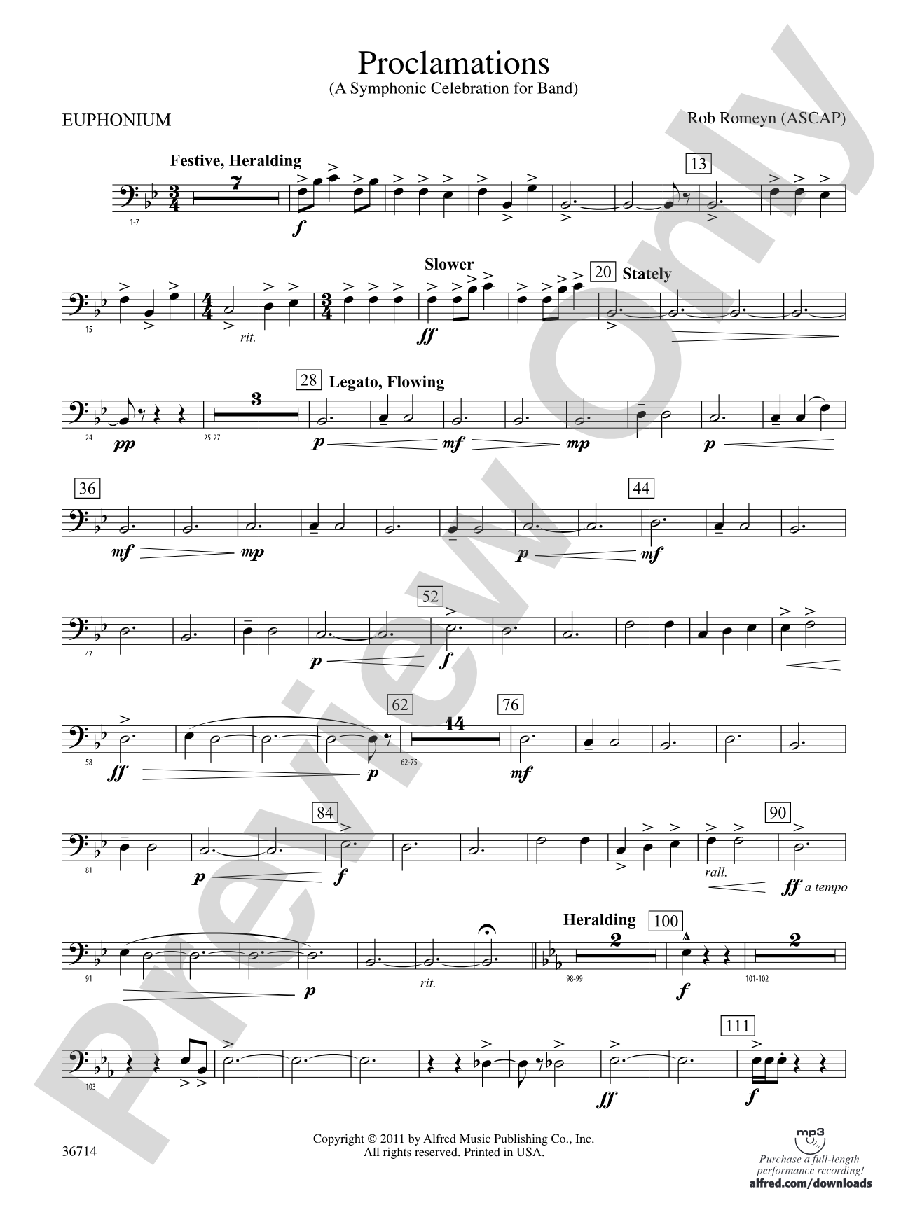 Proclamations: Baritone B.C.