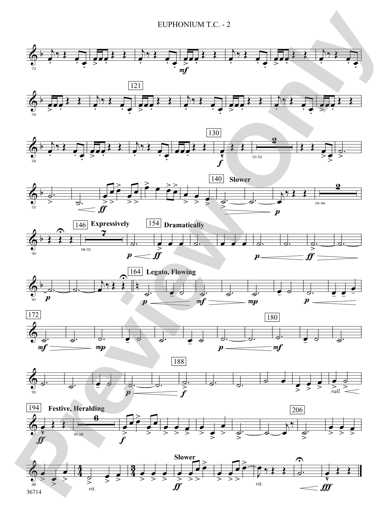 Proclamations: (wp) Baritone T.C.
