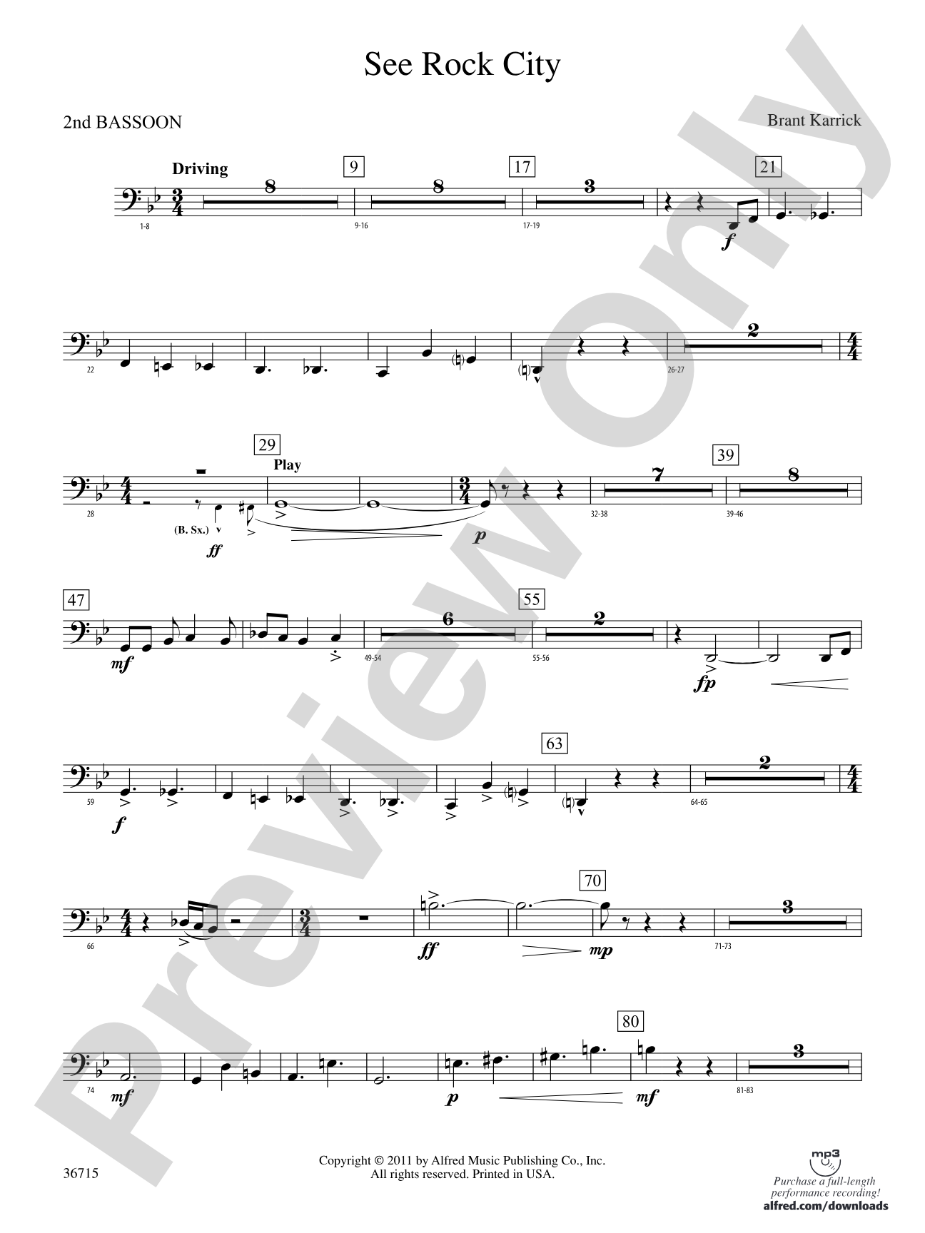 See Rock City: 2nd Bassoon