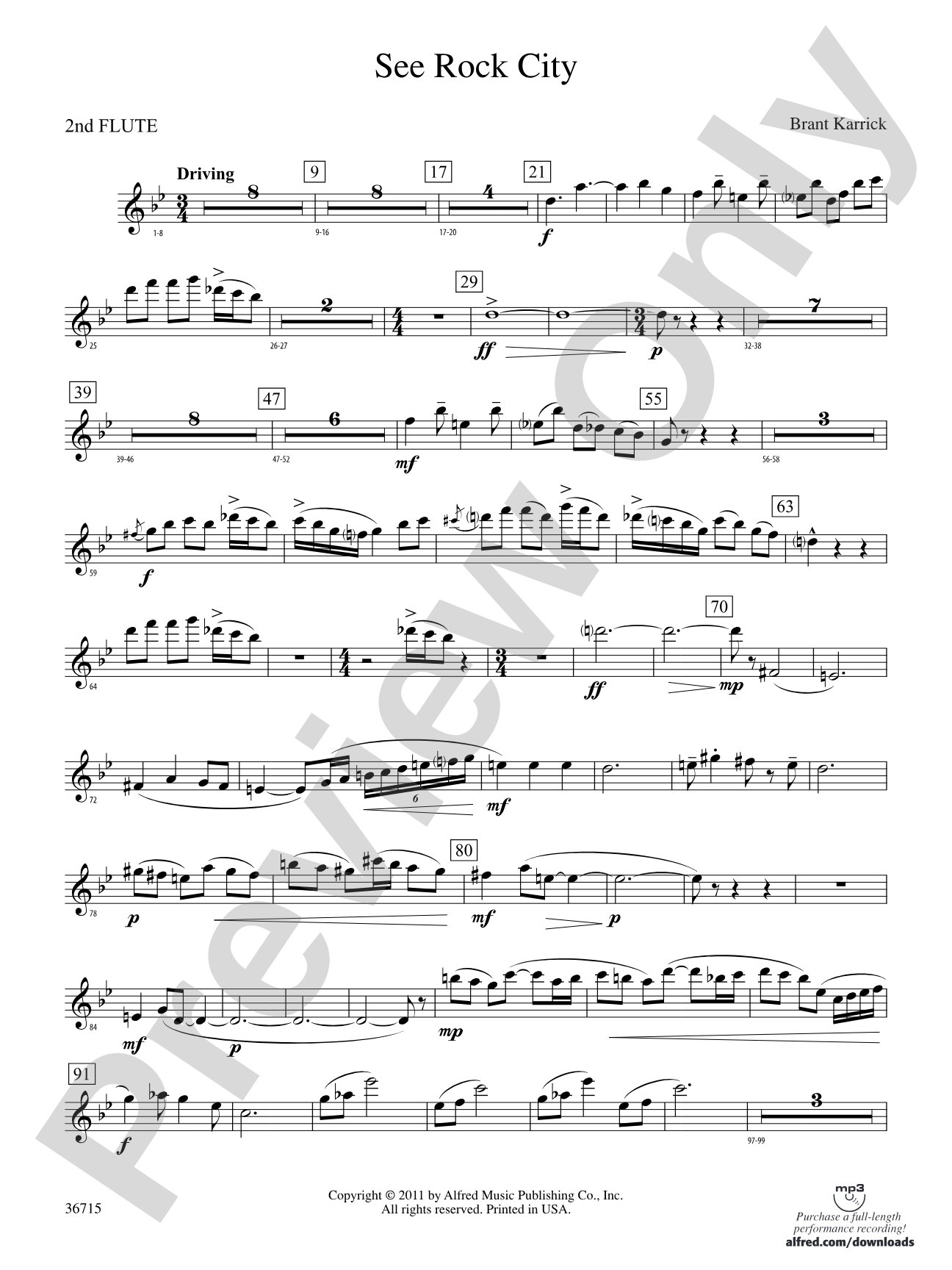 See Rock City: 2nd Flute