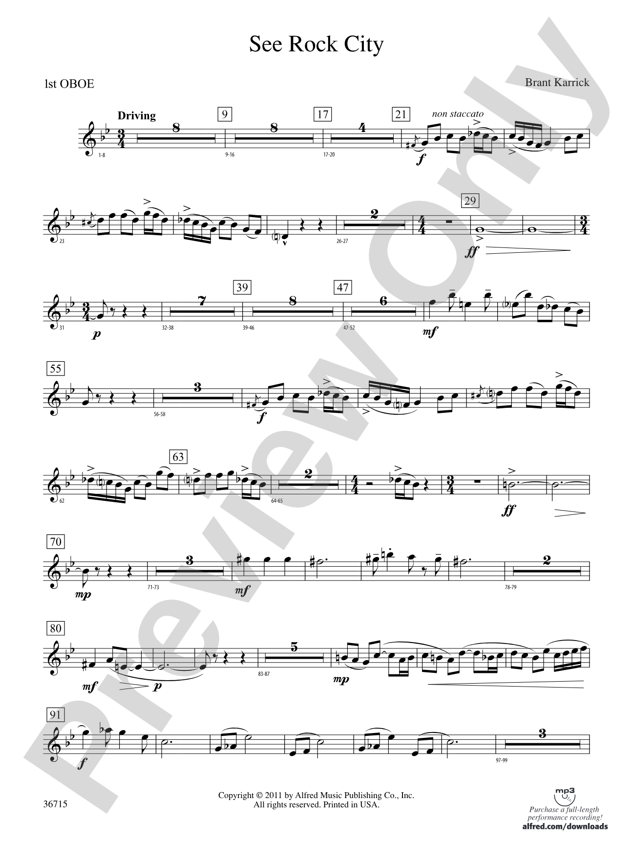 See Rock City: Oboe