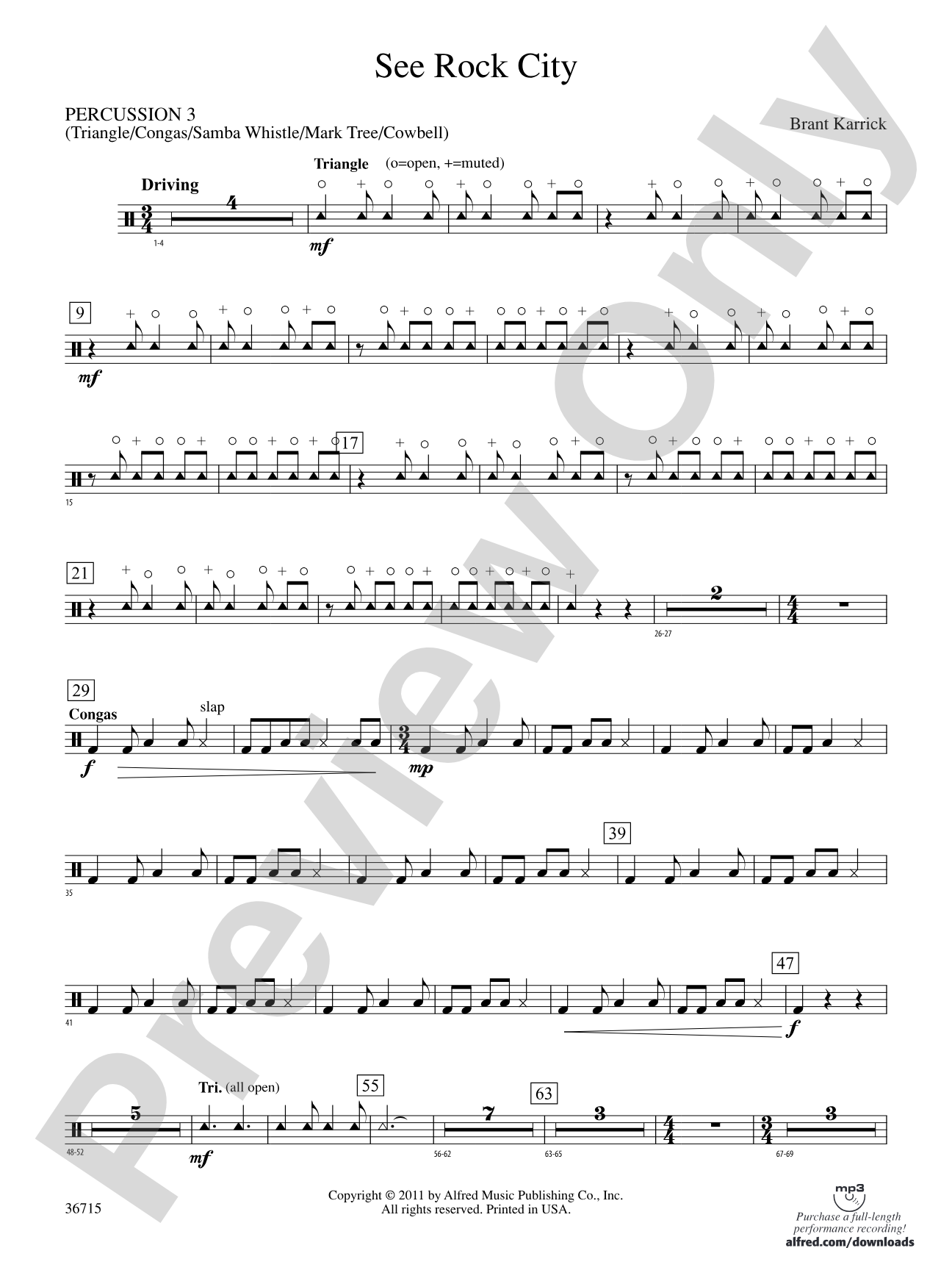 See Rock City: 3rd Percussion