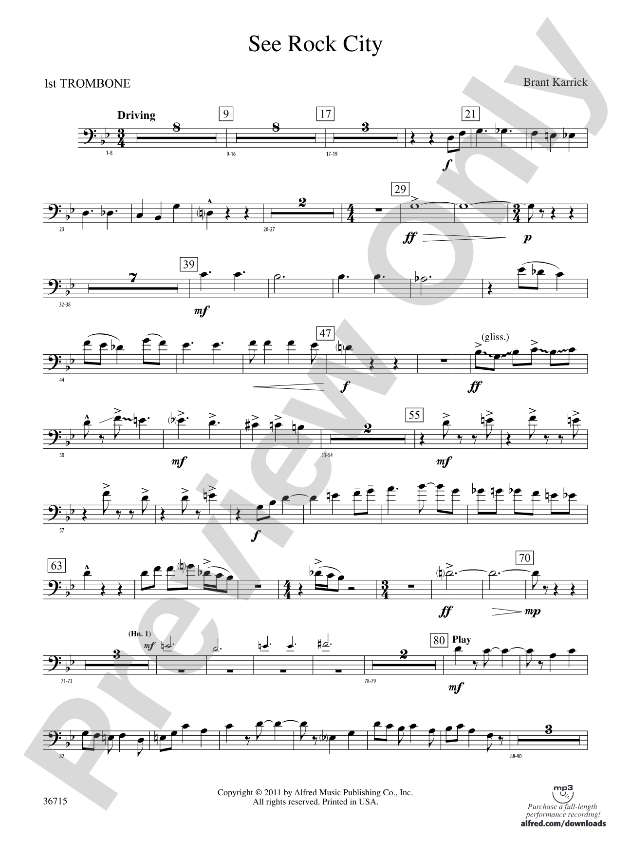 See Rock City: 1st Trombone
