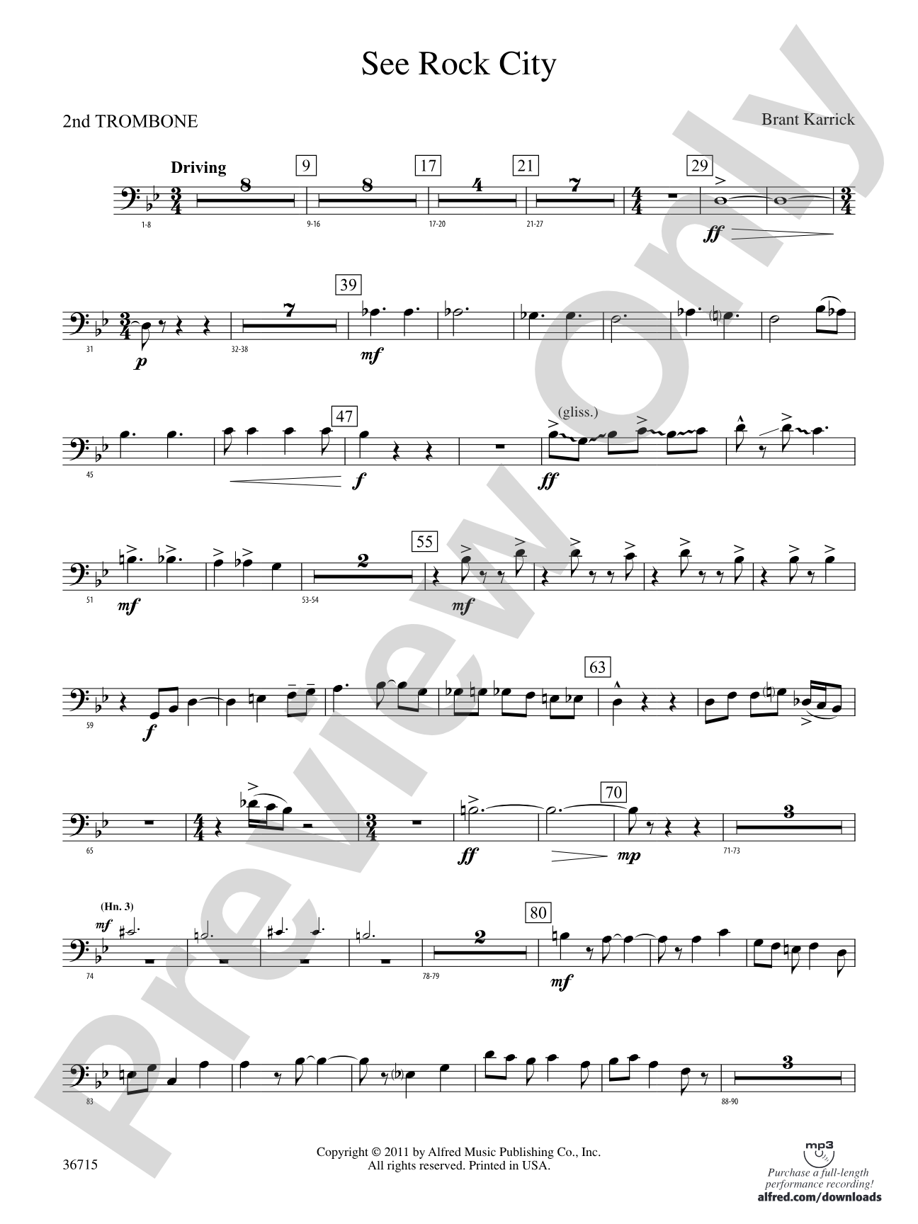See Rock City: 2nd Trombone