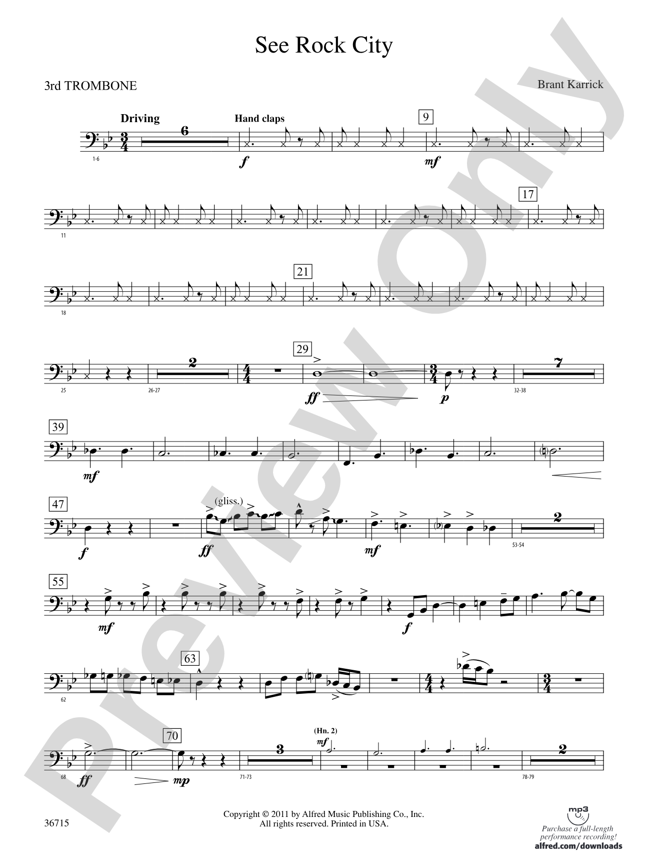 See Rock City: 3rd Trombone