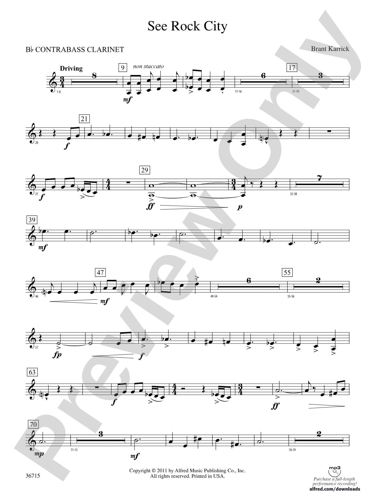 See Rock City: (wp) B-flat Contrabass Clarinet