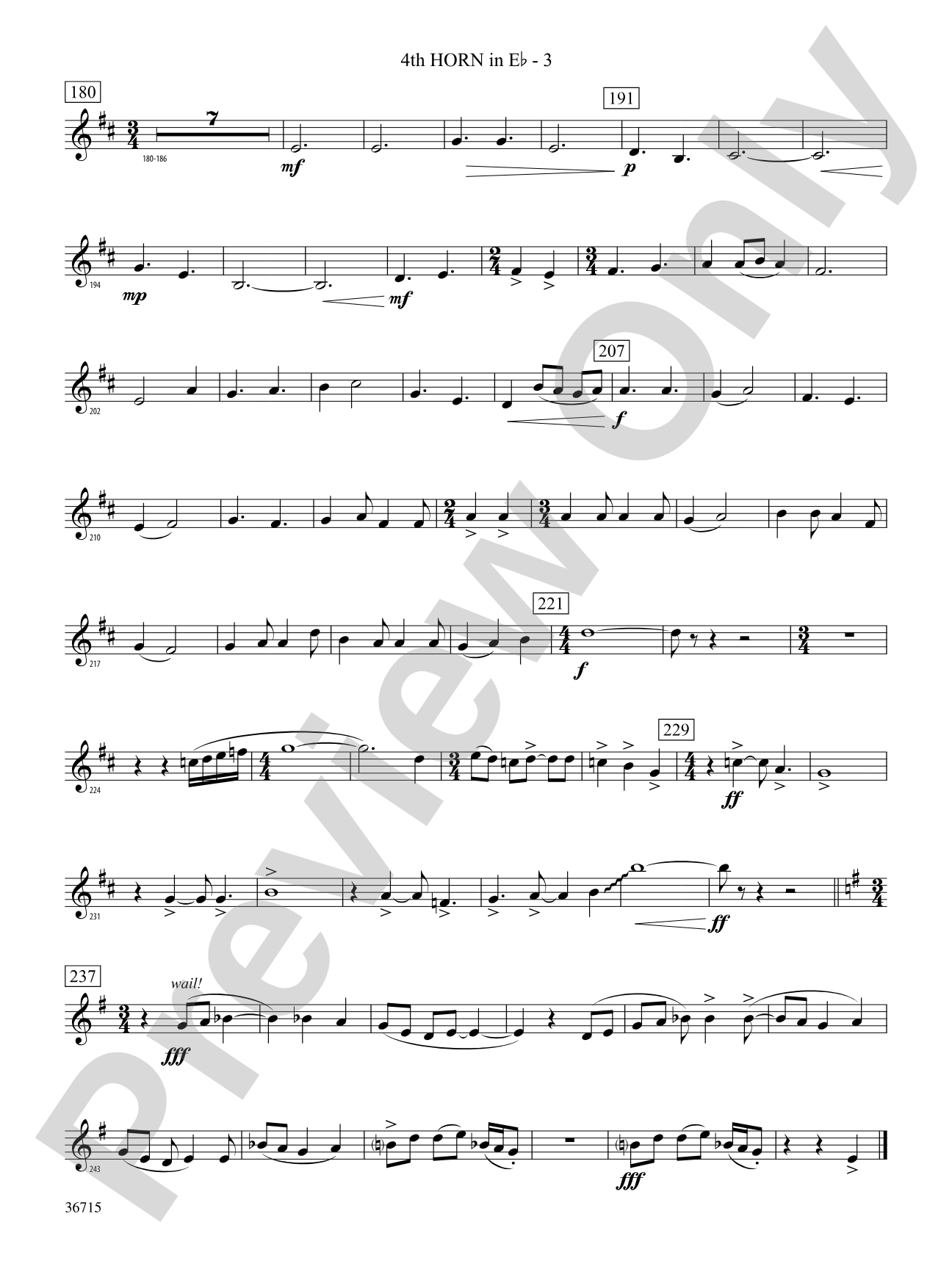 See Rock City: (wp) 4th Horn in E-flat