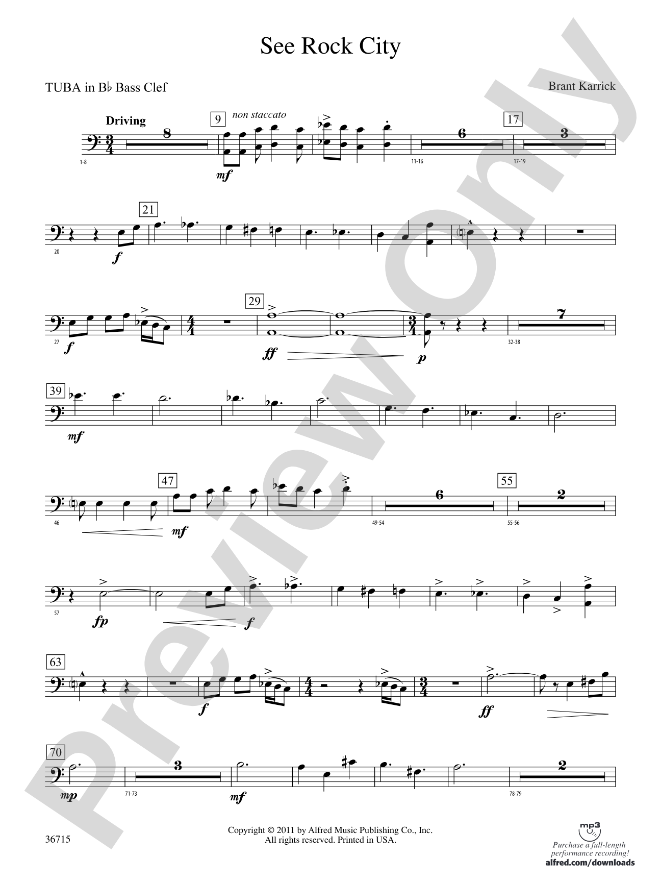See Rock City: (wp) B-flat Tuba B.C.