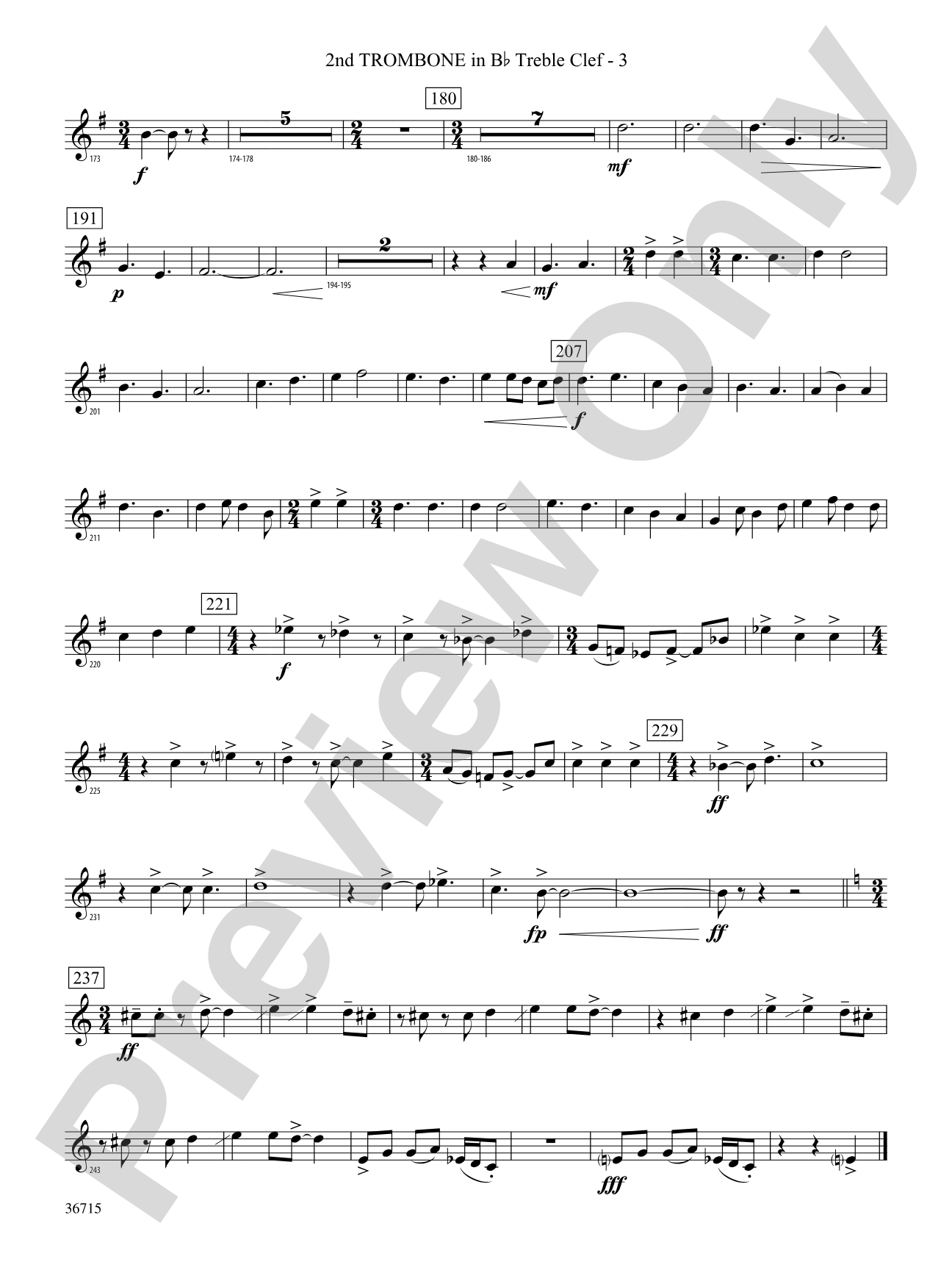 See Rock City: (wp) 2nd B-flat Trombone T.C.