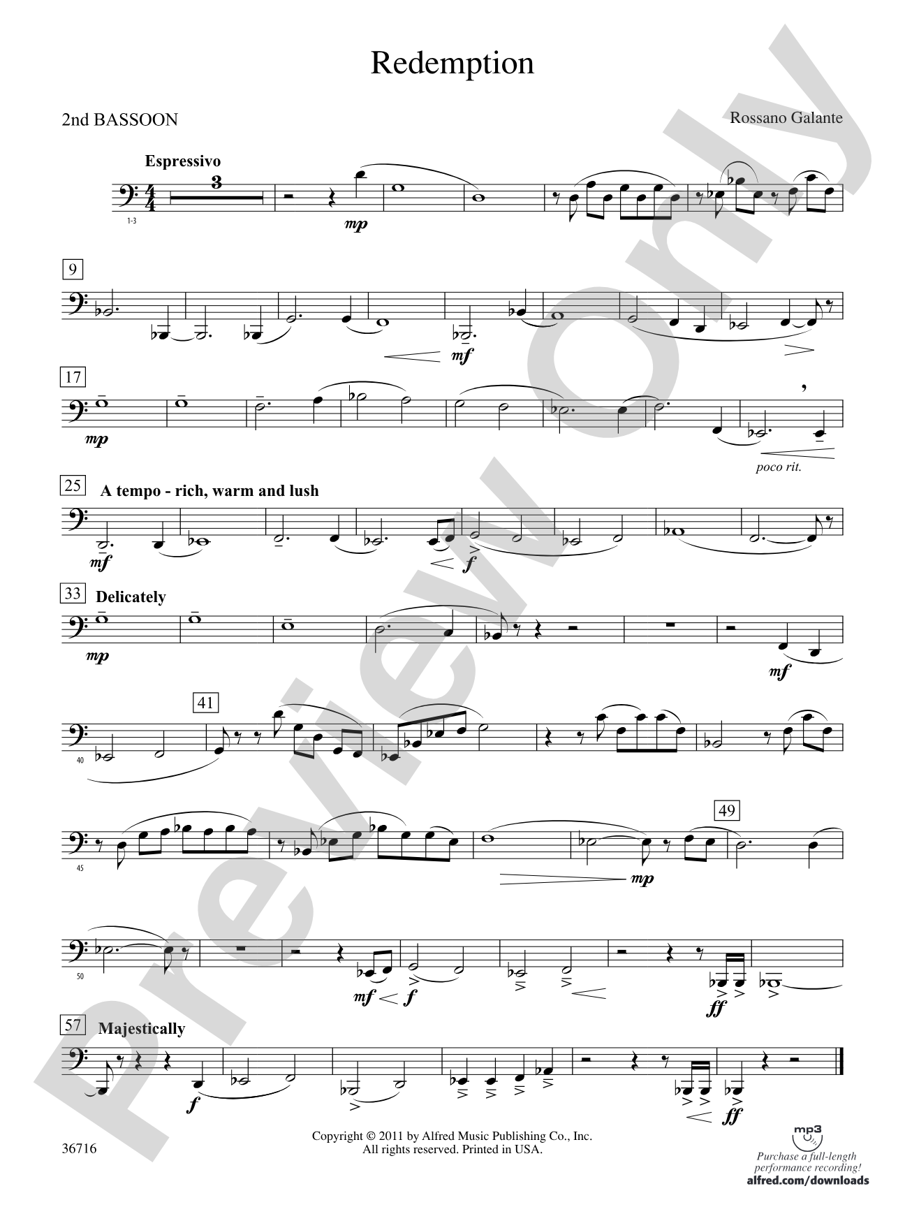 Redemption: 2nd Bassoon