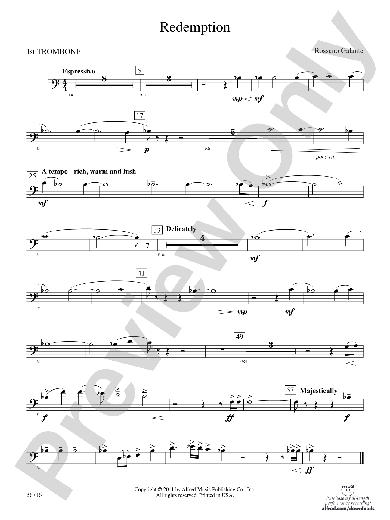 Redemption: 1st Trombone