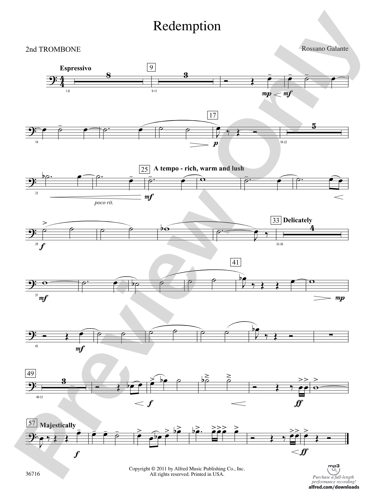 Redemption: 2nd Trombone