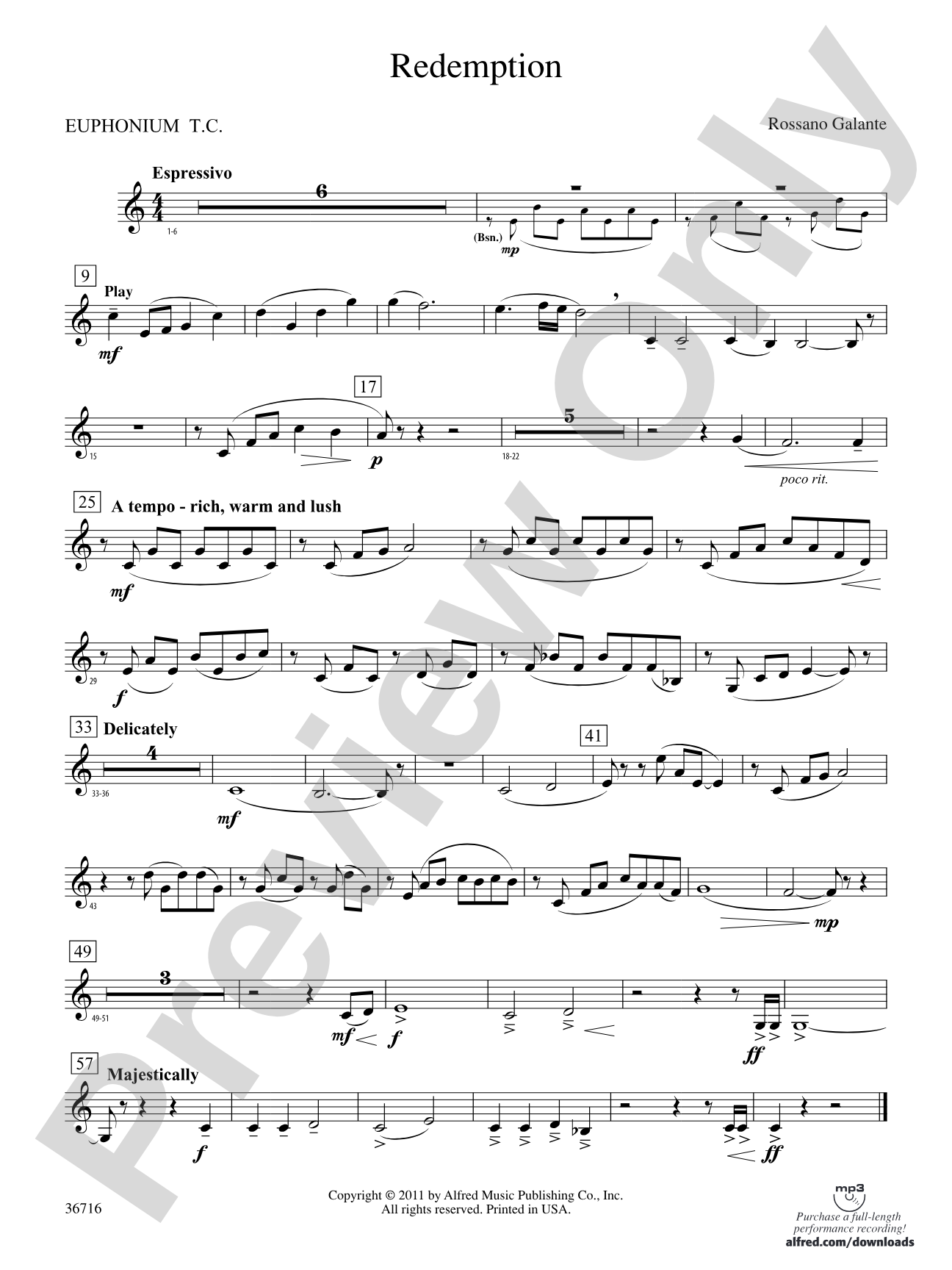 Redemption: (wp) Baritone T.C.