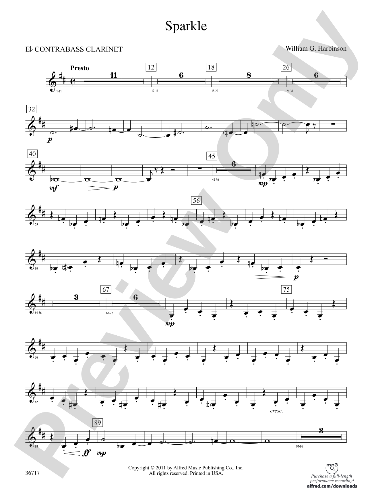 Sparkle: E-flat Contrabass Clarinet