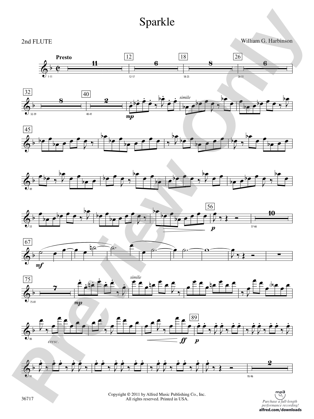 Sparkle: 2nd Flute