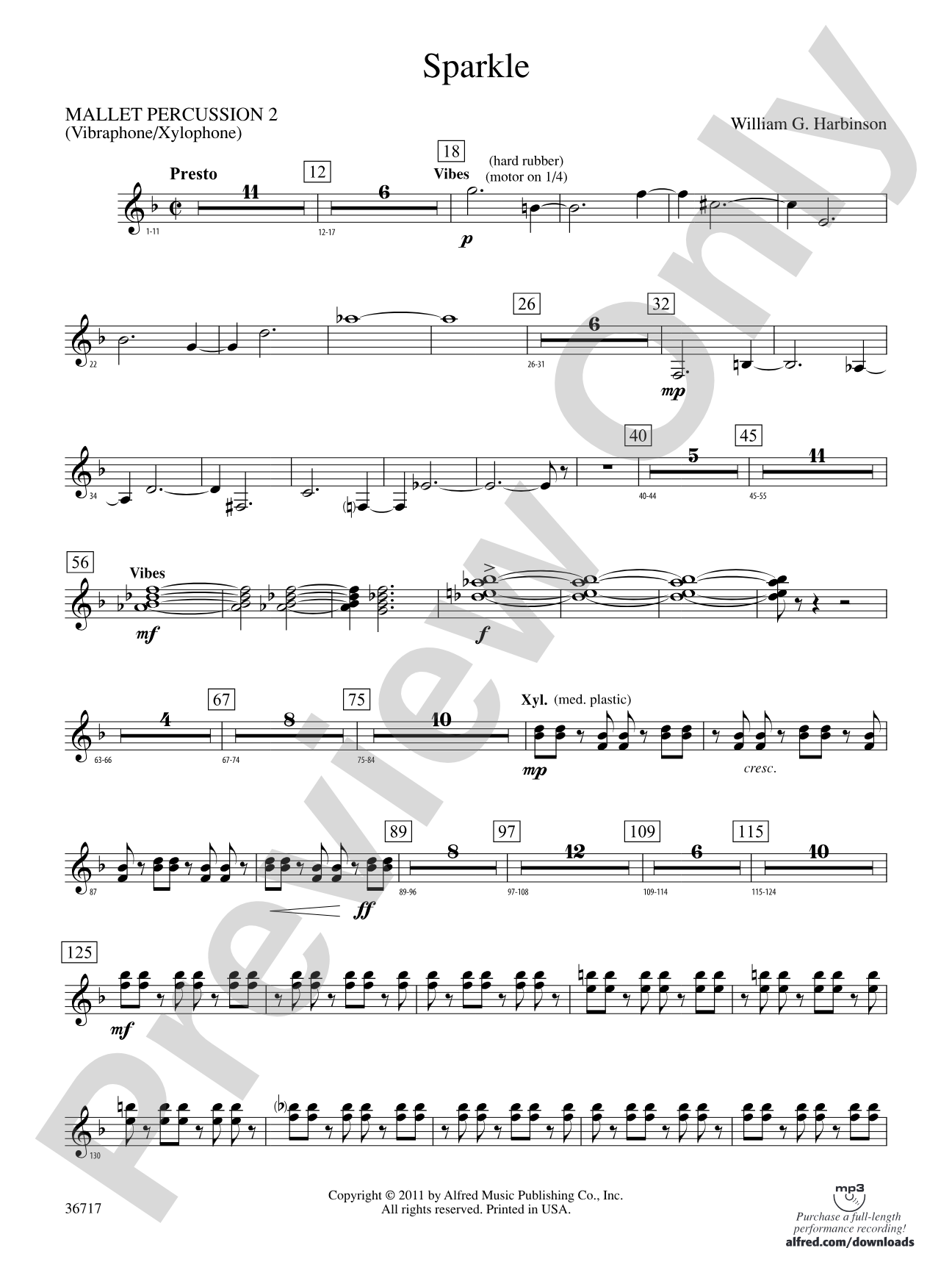 Sparkle: 2nd Mallet Percussion