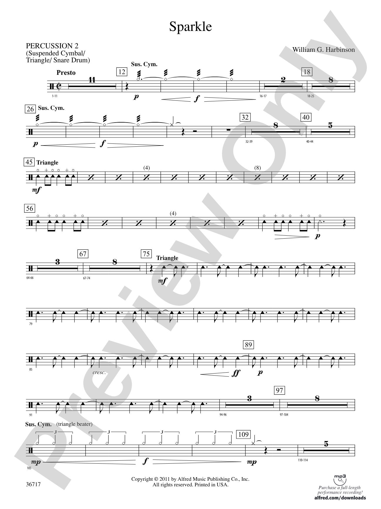Sparkle: 2nd Percussion