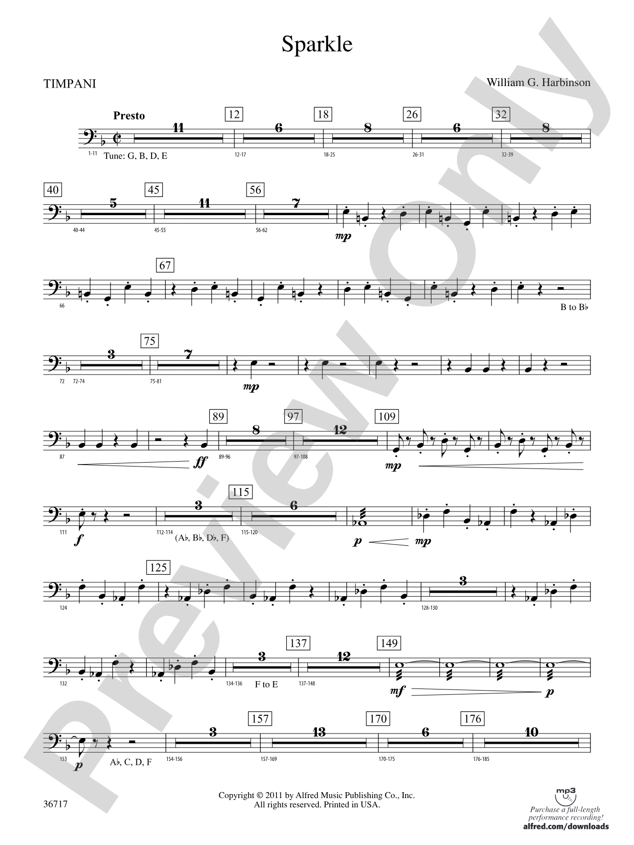 Sparkle: Timpani