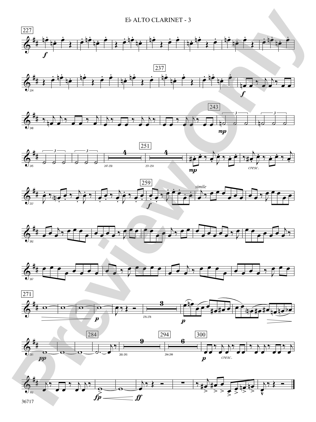 Sparkle: (wp) E-flat Alto Clarinet