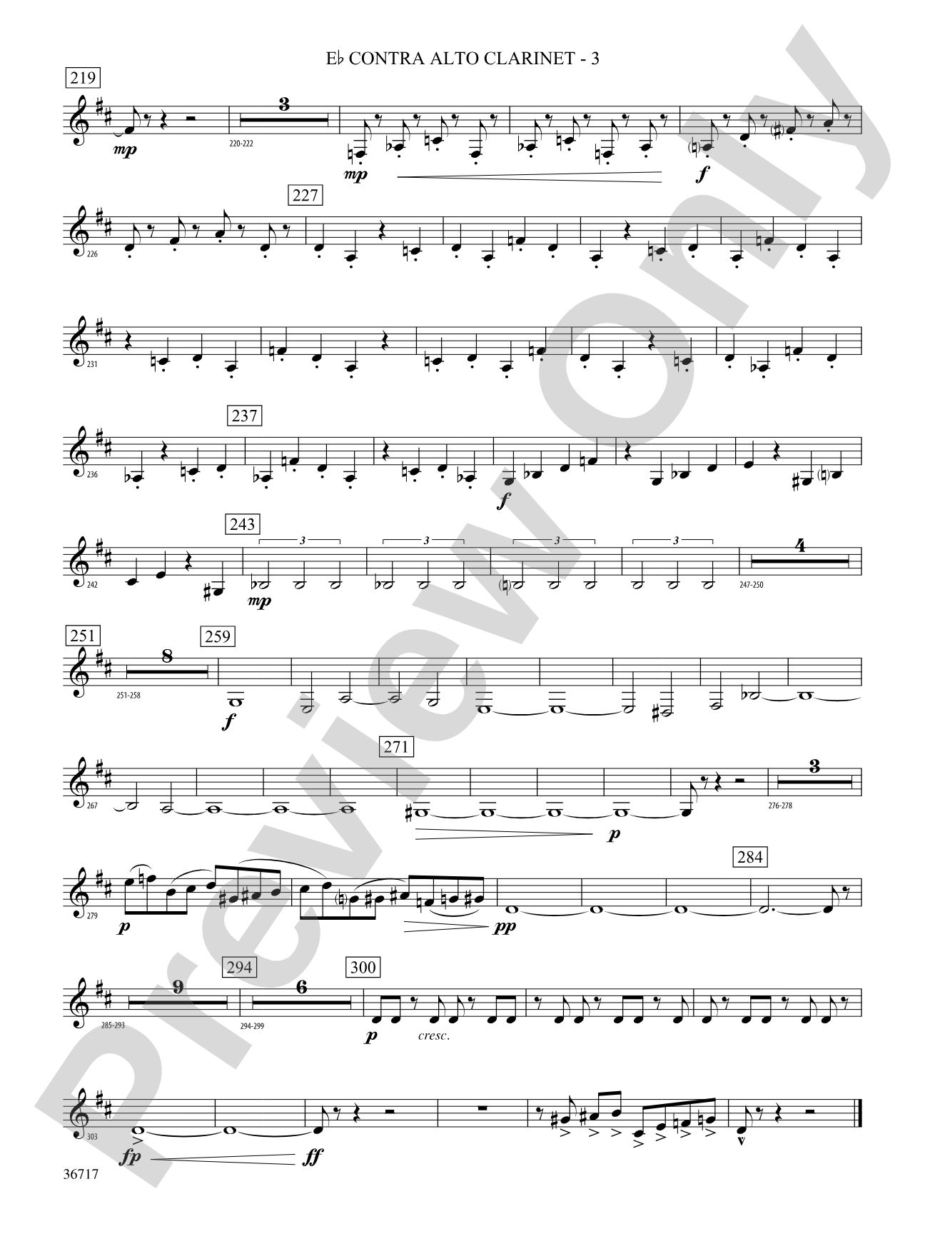 Sparkle: (wp) E-flat Contrabass Clarinet