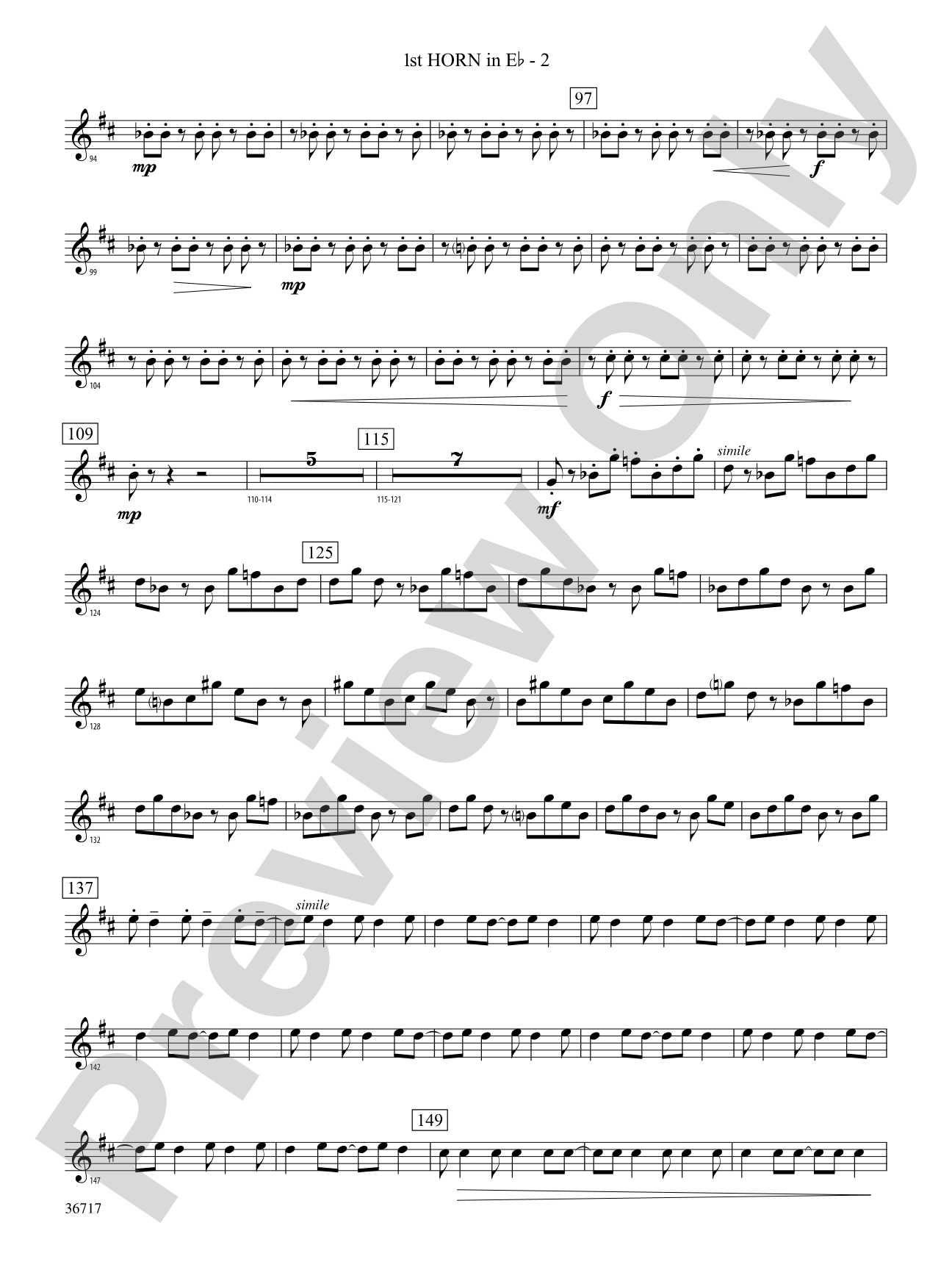 Sparkle: (wp) 1st Horn in E-flat