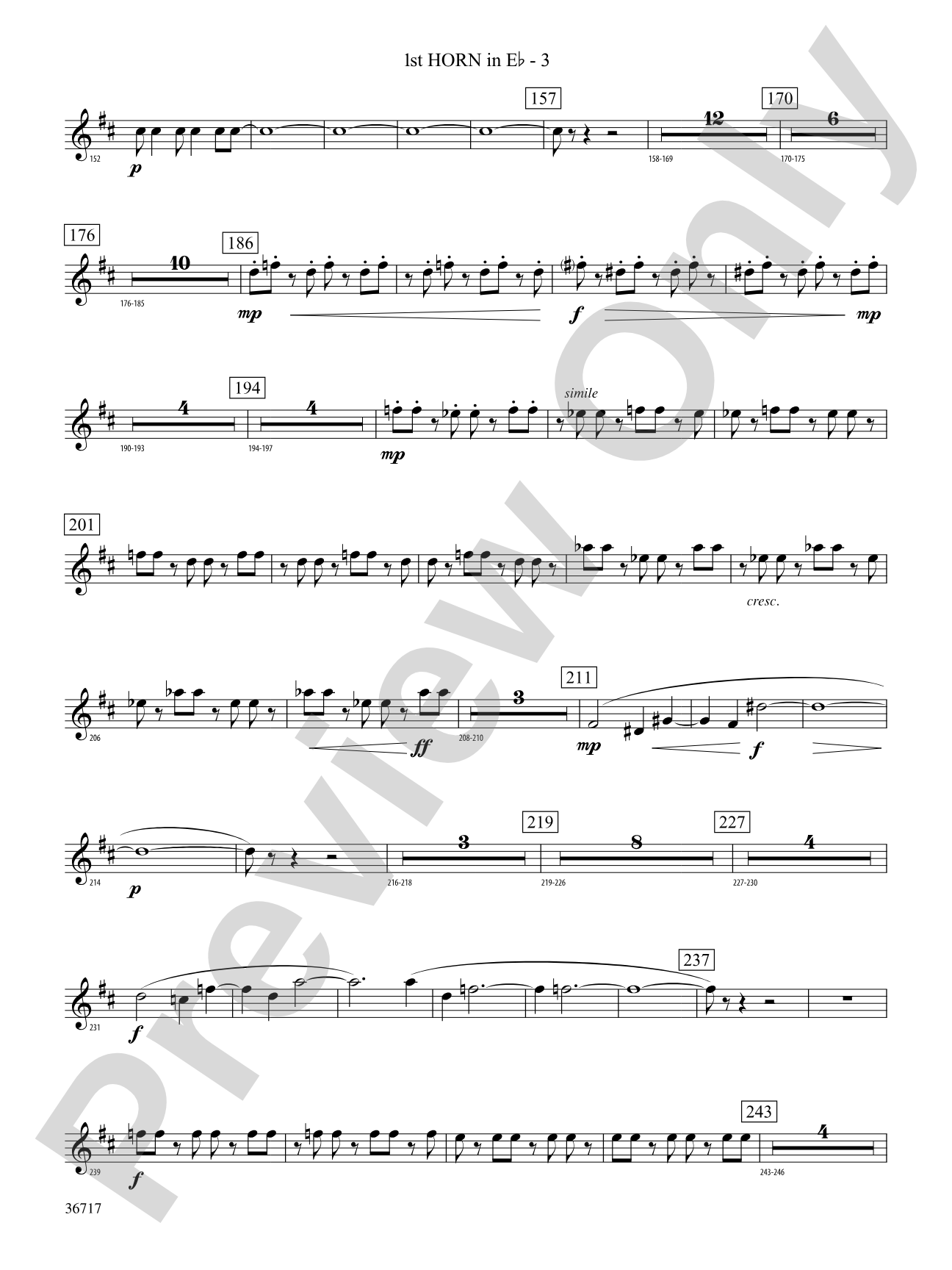 Sparkle: (wp) 1st Horn in E-flat