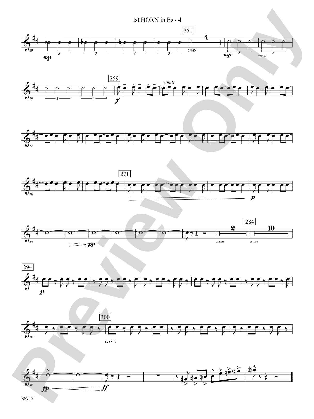 Sparkle: (wp) 1st Horn in E-flat