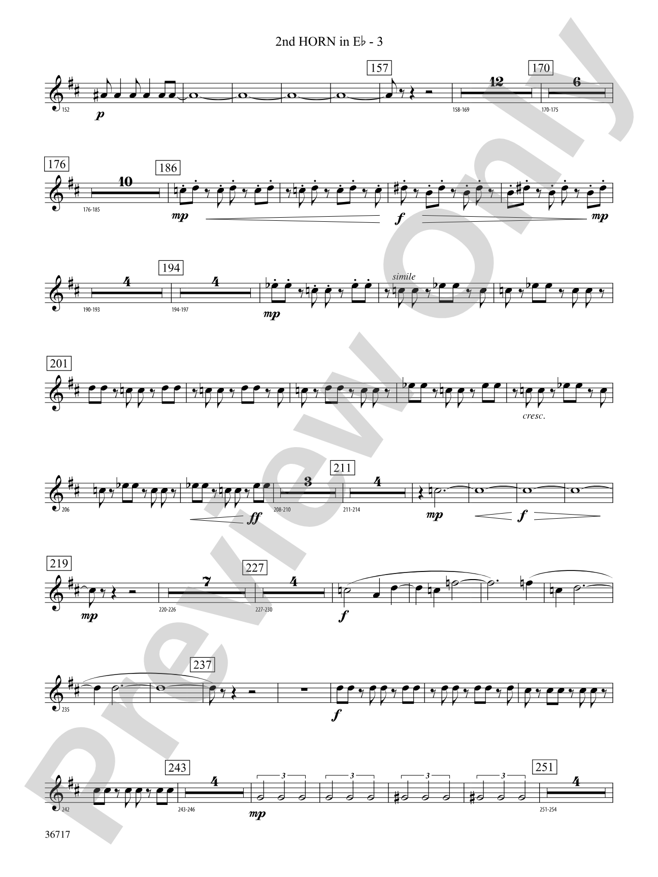 Sparkle: (wp) 2nd Horn in E-flat