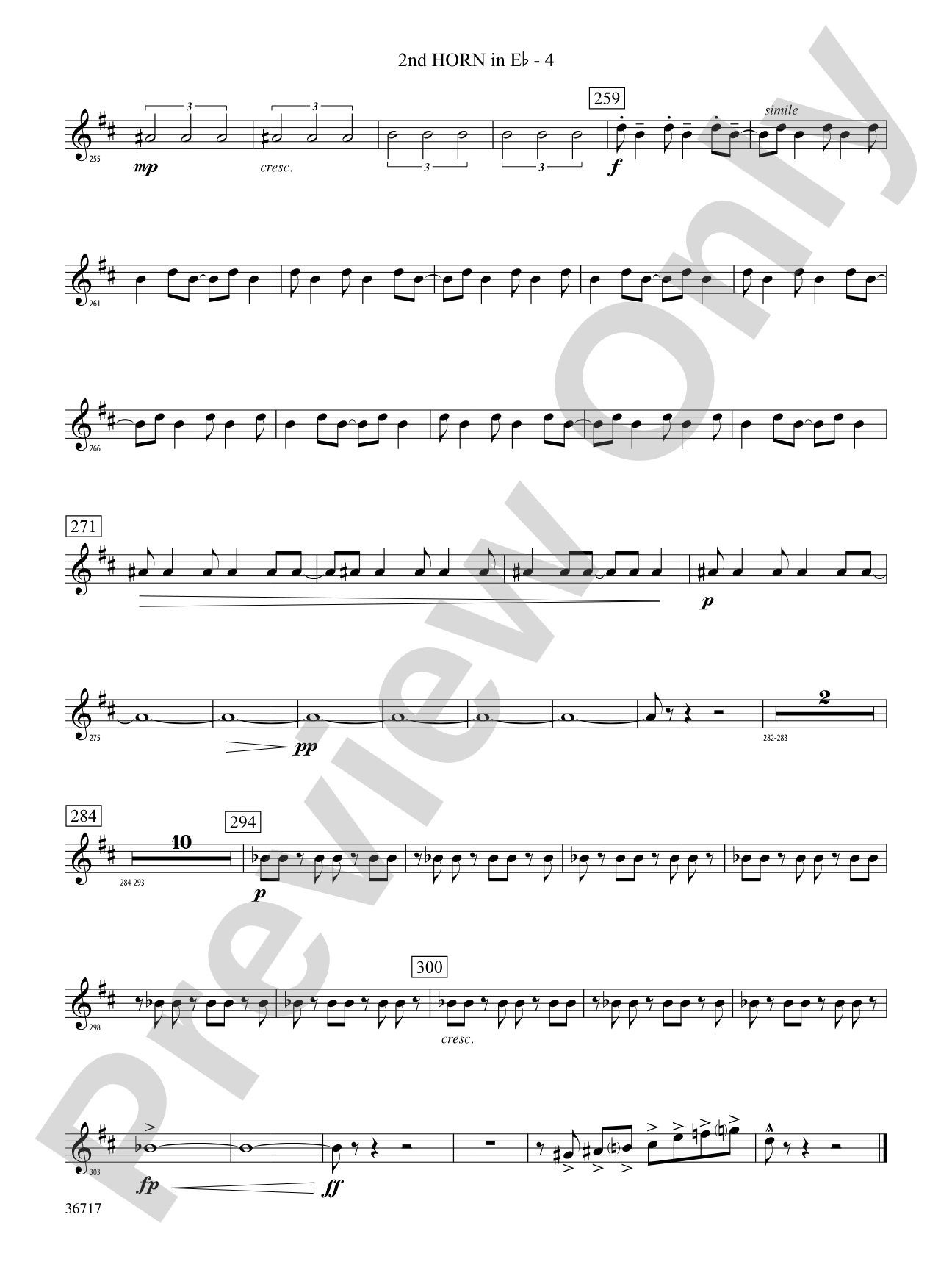 Sparkle: (wp) 2nd Horn in E-flat