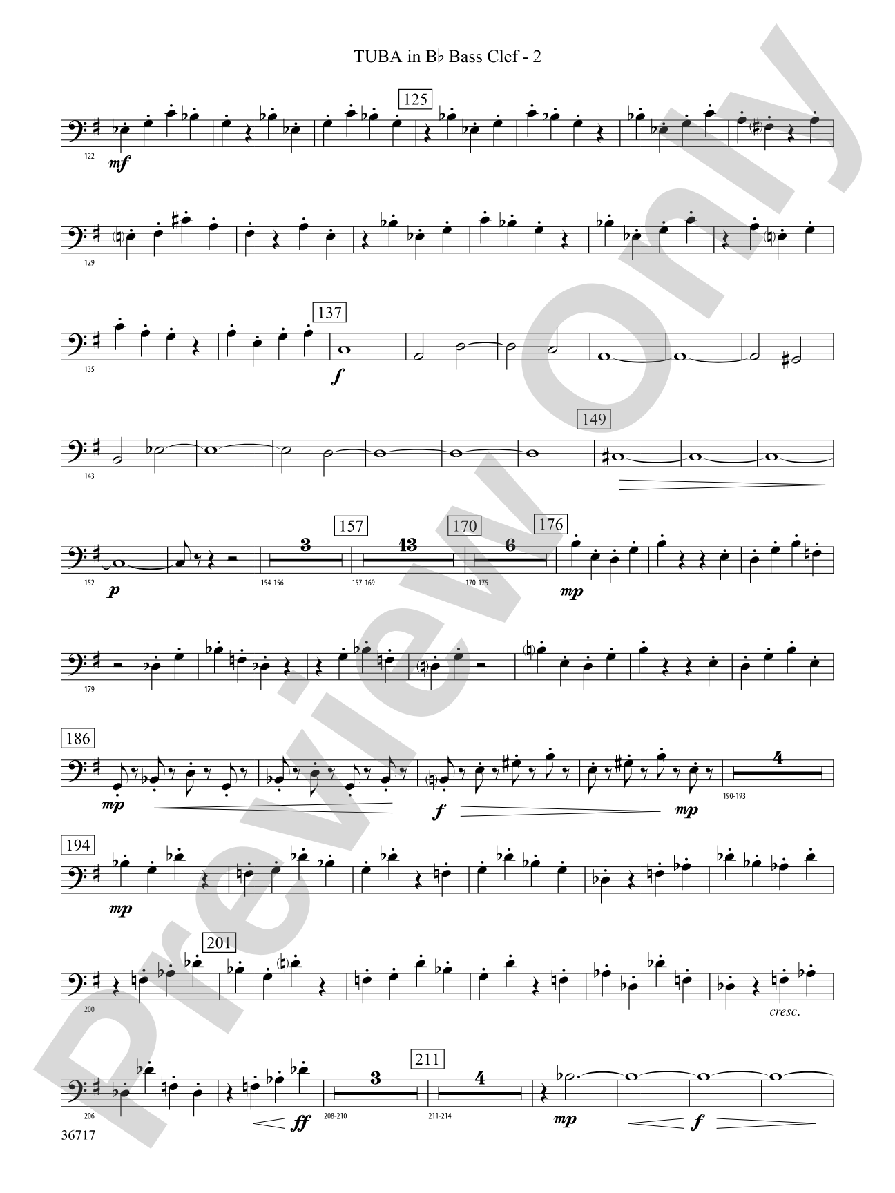 Sparkle: (wp) B-flat Tuba B.C.