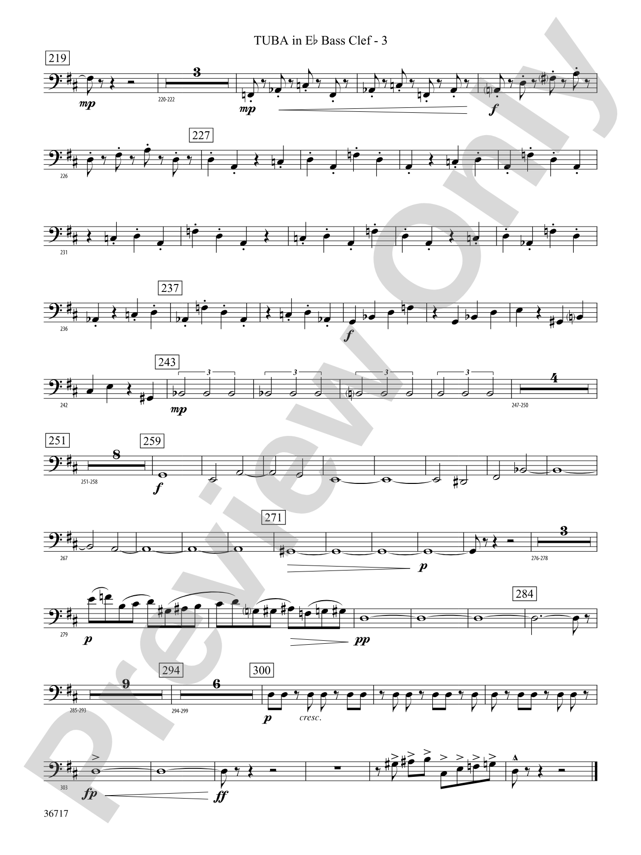 Sparkle: (wp) E-flat Tuba B.C.