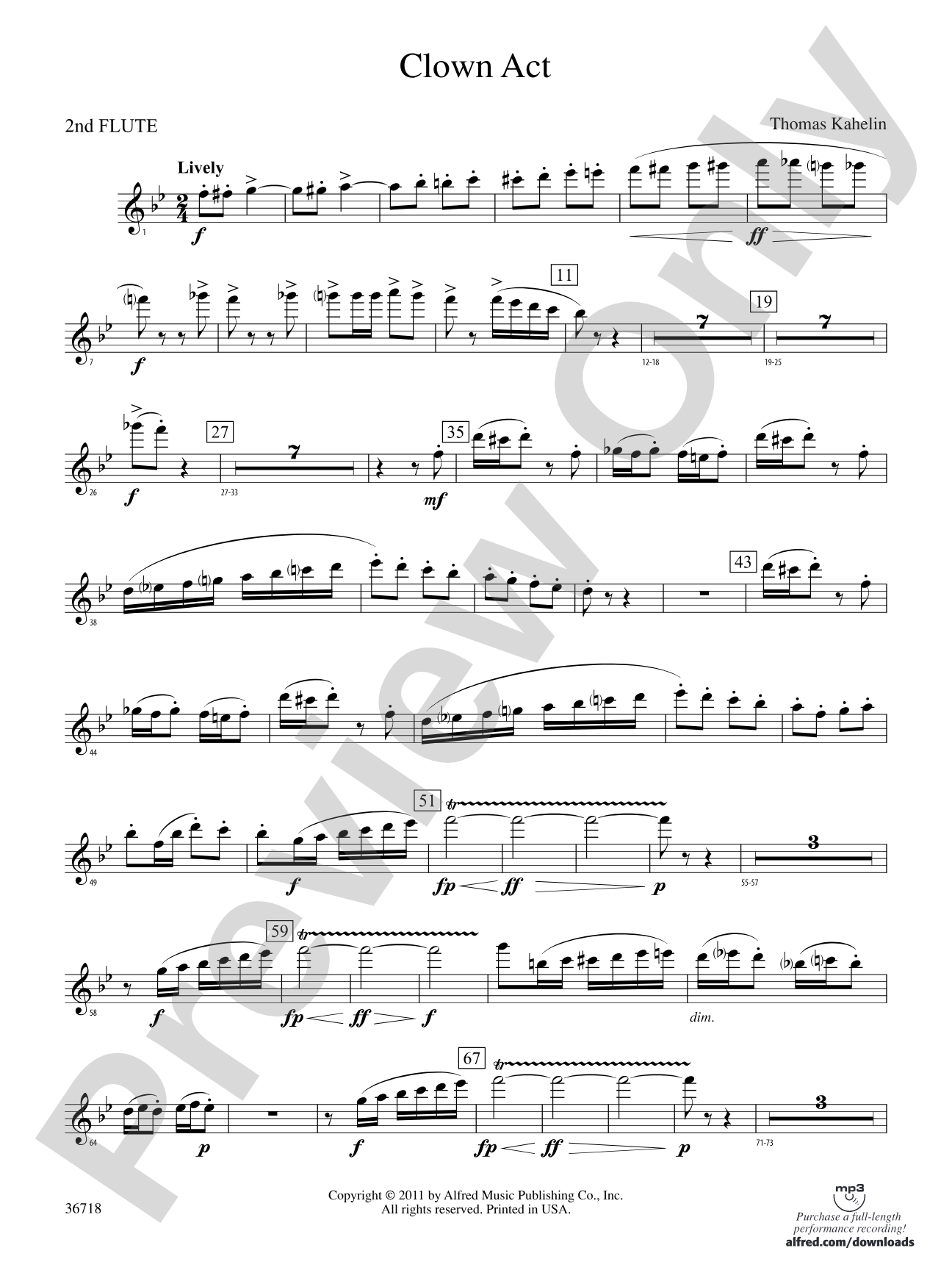 Clown Act: 2nd Flute