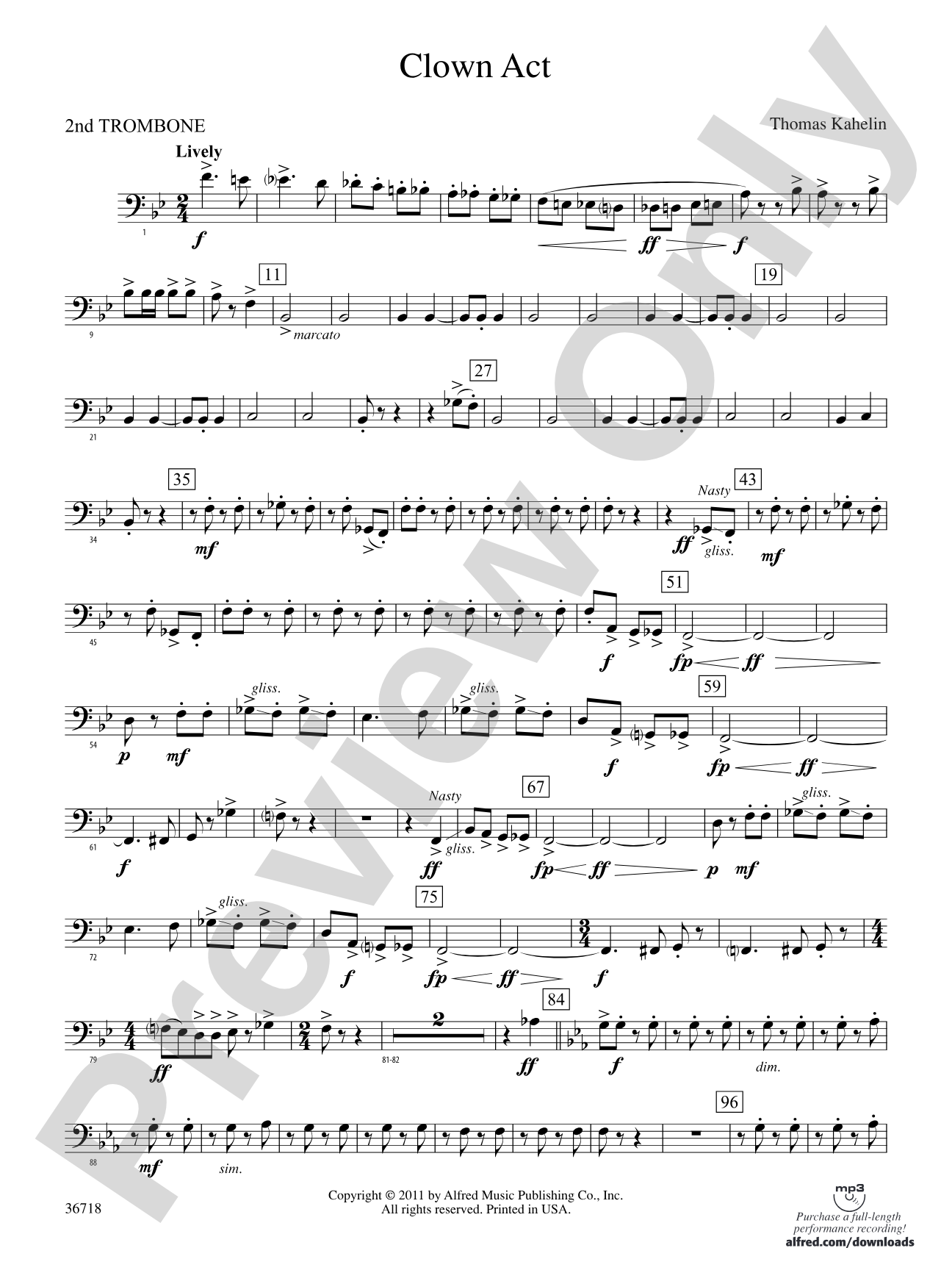 Clown Act: 2nd Trombone