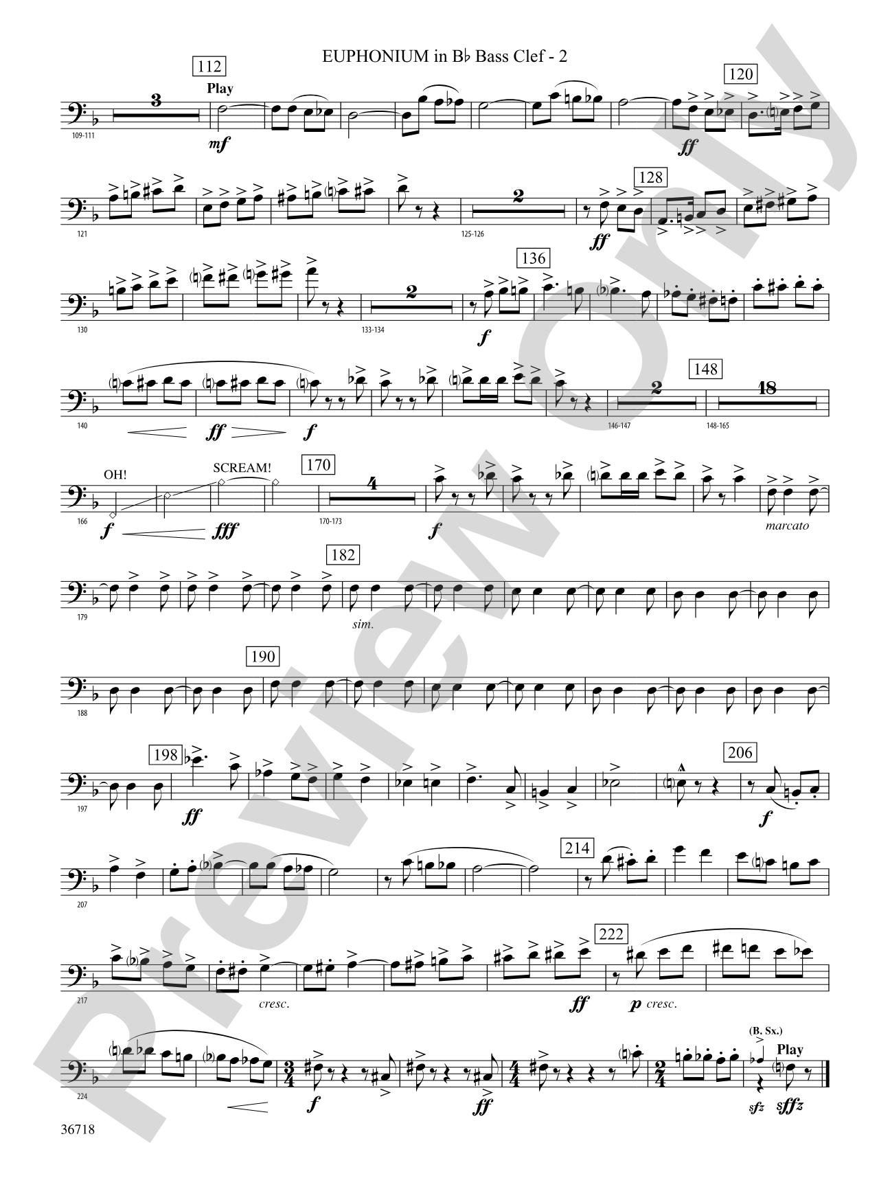 Clown Act: (wp) B-flat Baritone B.C.