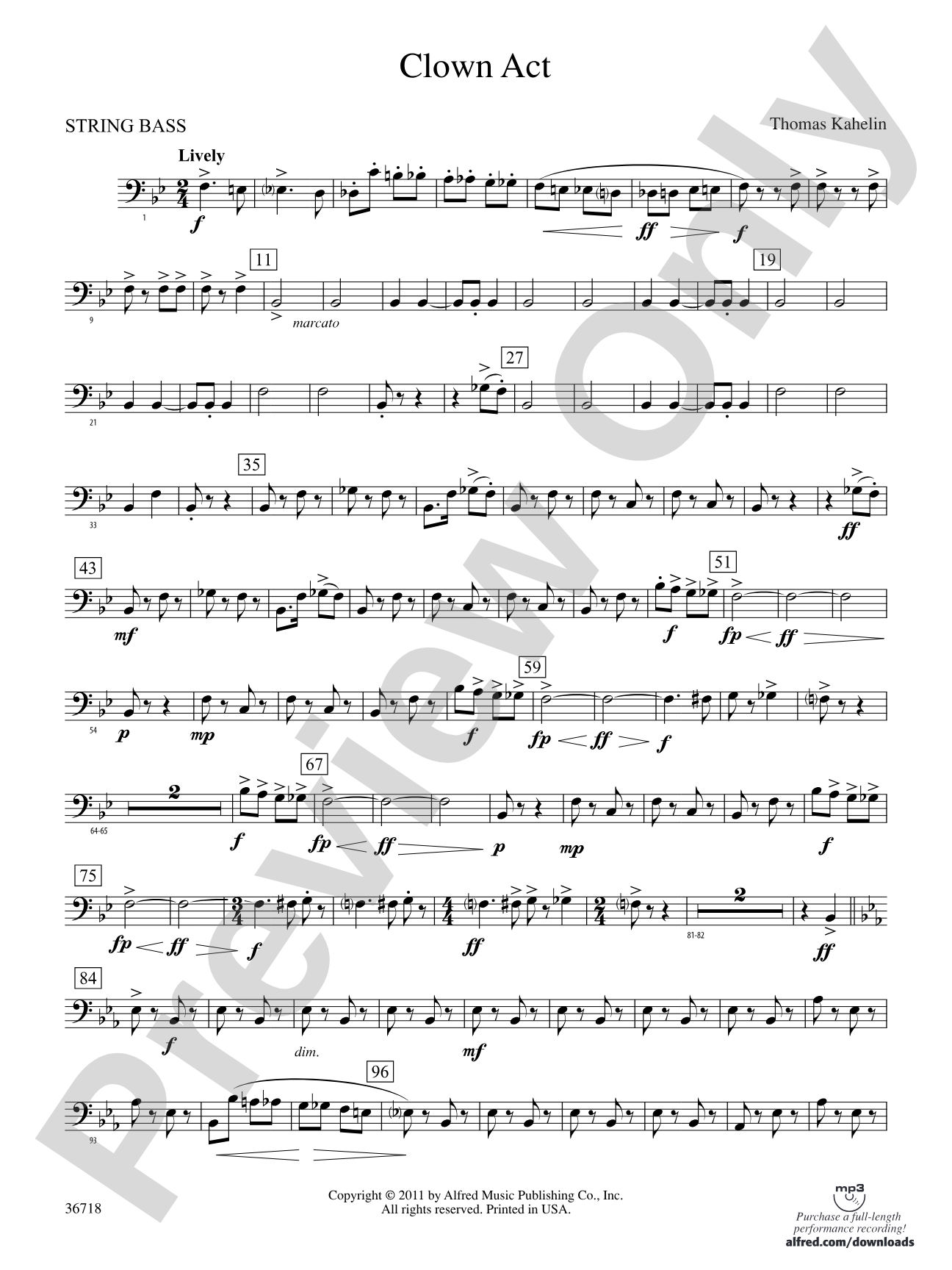 Clown Act: (wp) String Bass
