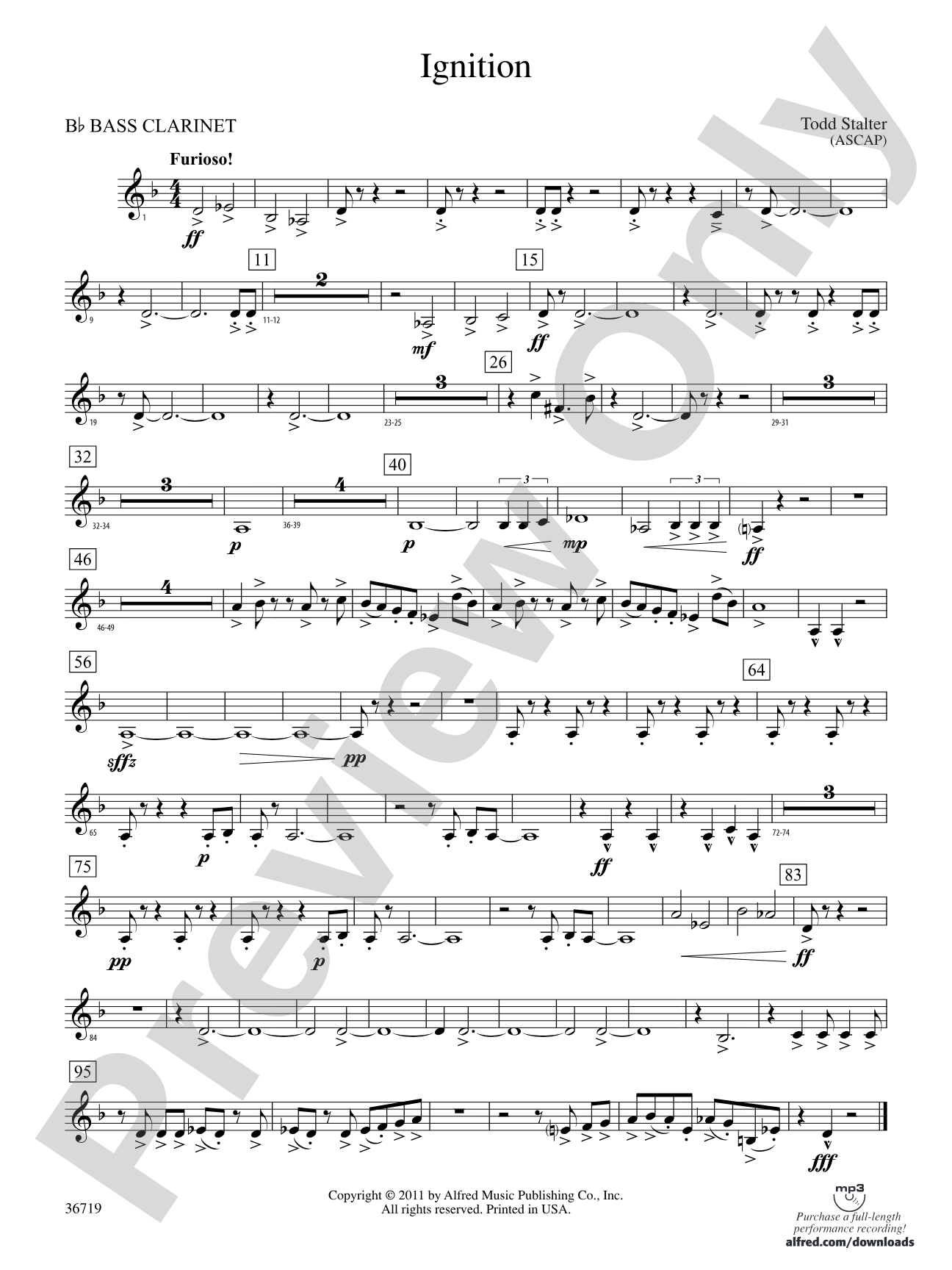 Ignition: B-flat Bass Clarinet