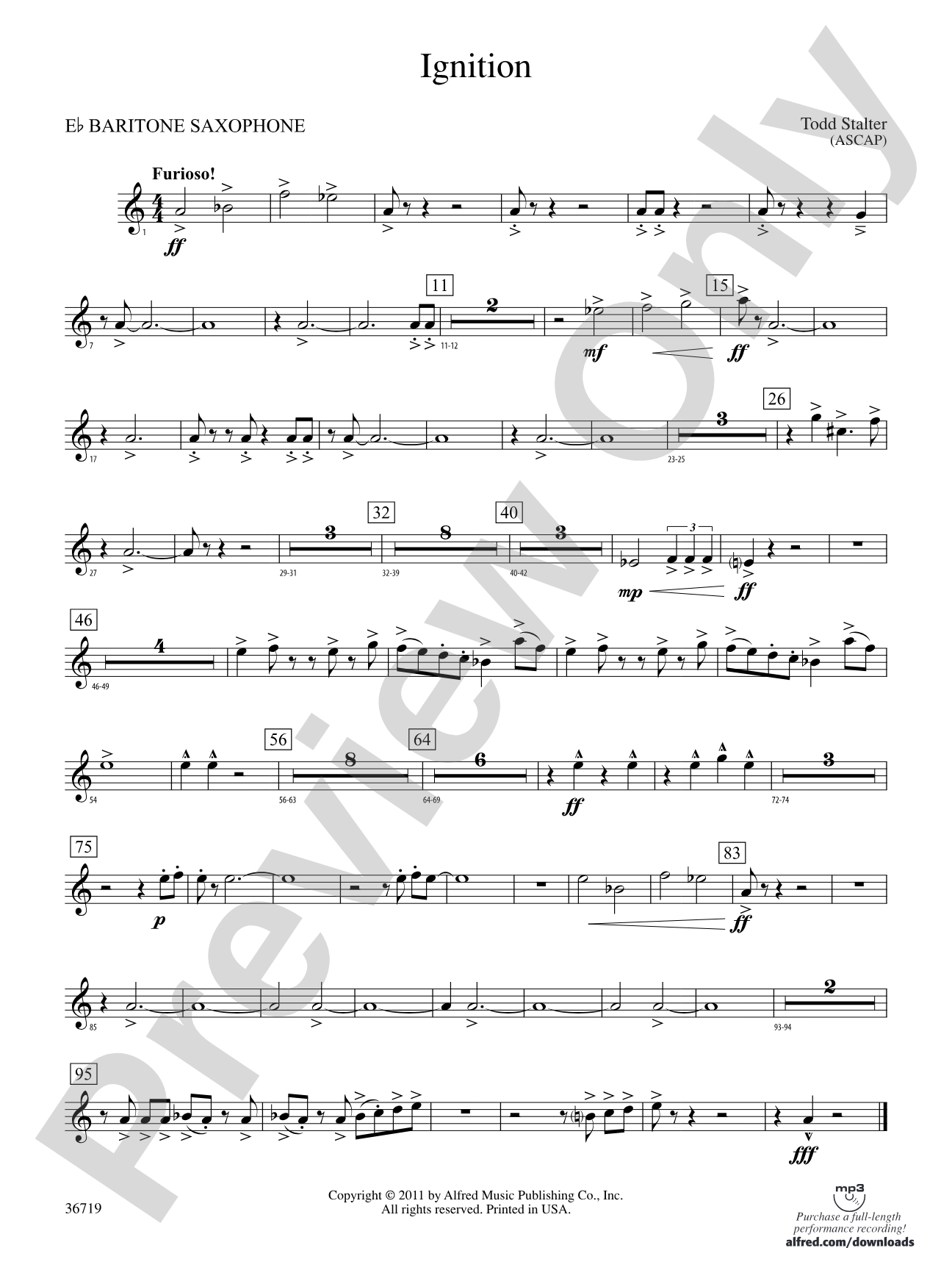 Ignition: E-flat Baritone Saxophone