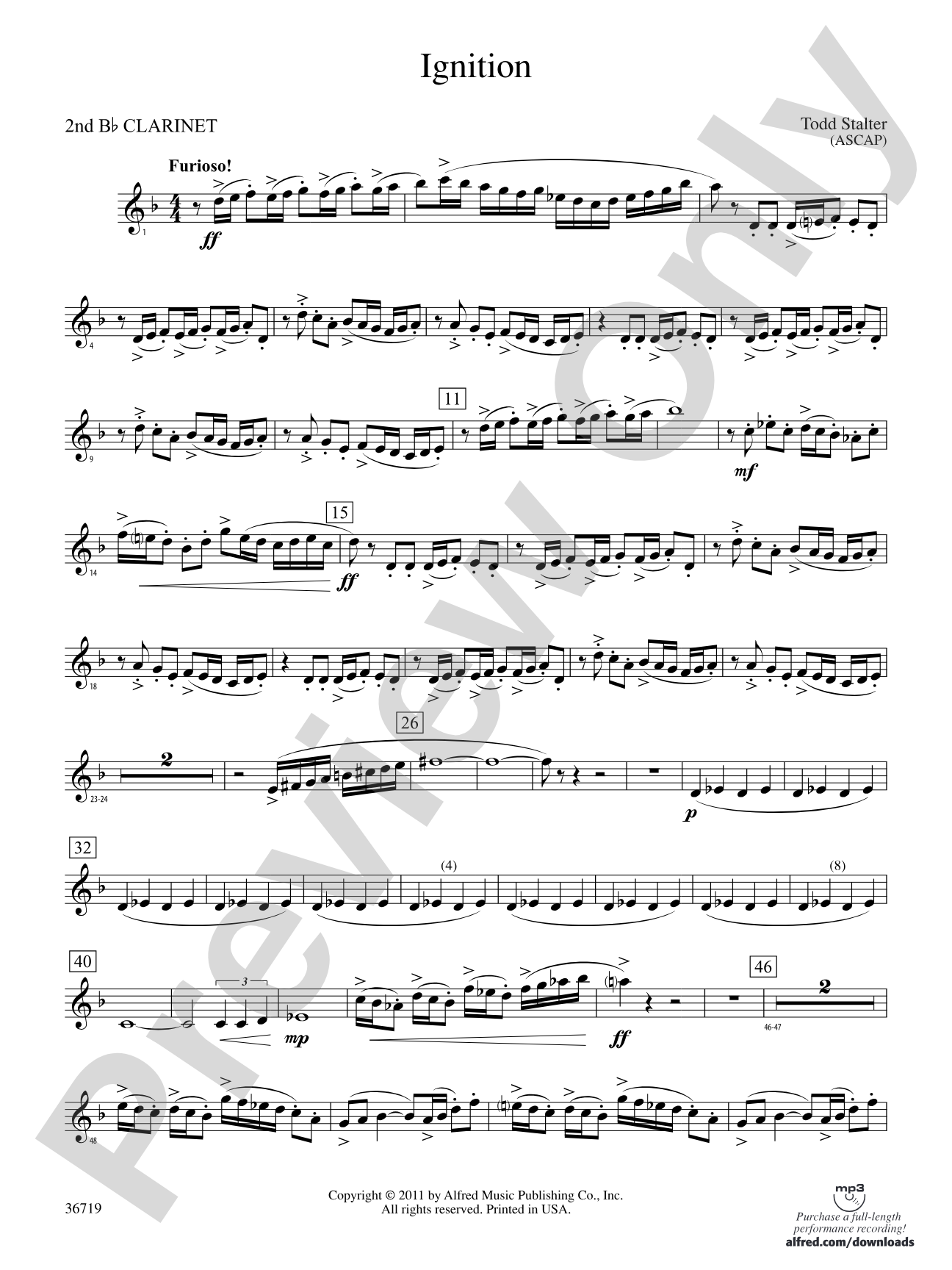 Ignition: 2nd B-flat Clarinet