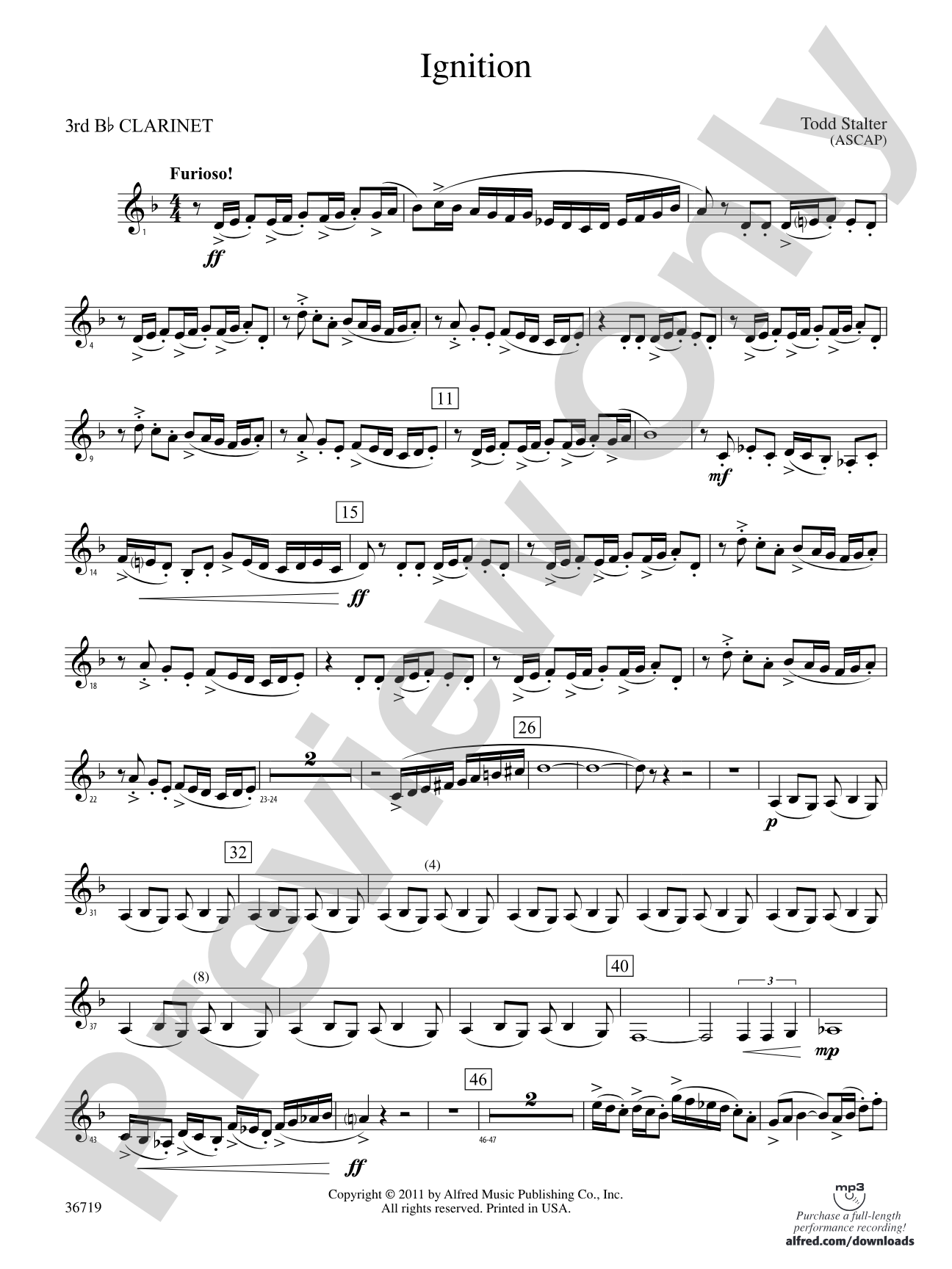 Ignition: 3rd B-flat Clarinet