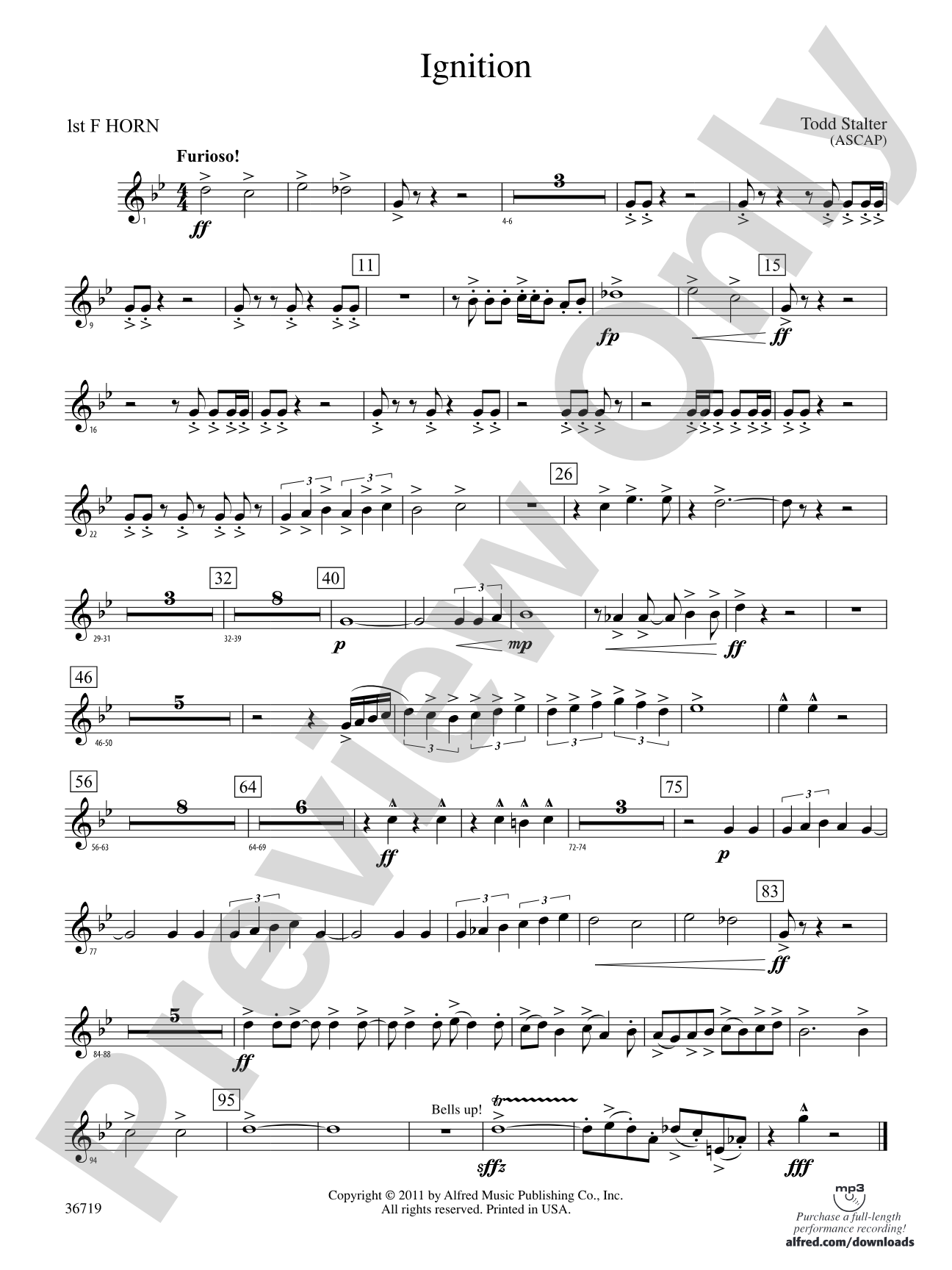 Ignition: 1st F Horn