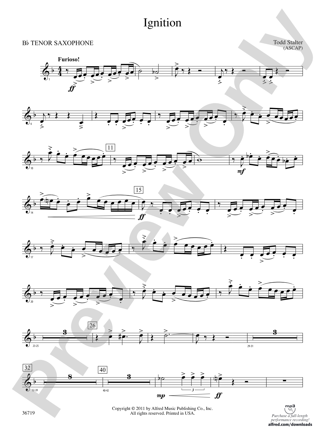 Ignition: B-flat Tenor Saxophone