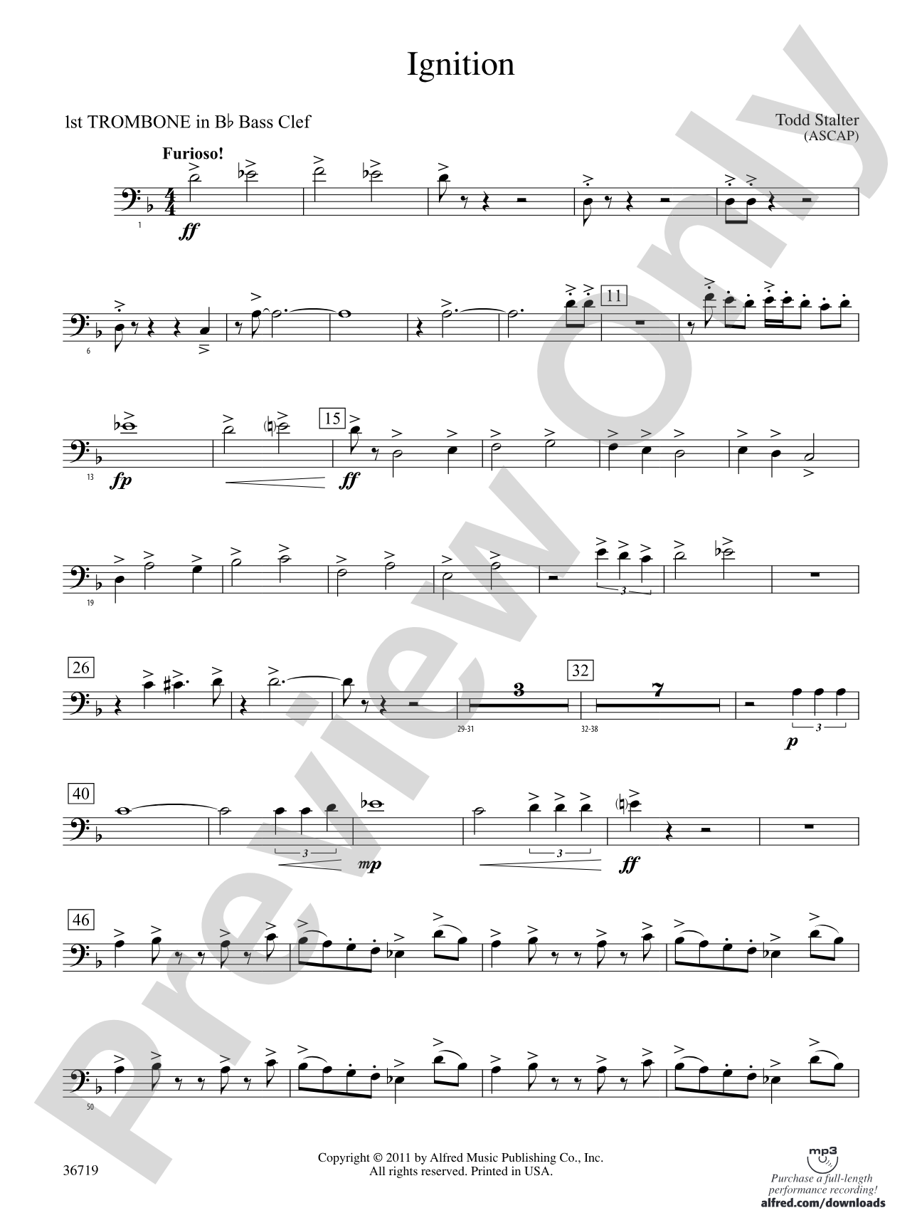 Ignition: (wp) 1st B-flat Trombone B.C.