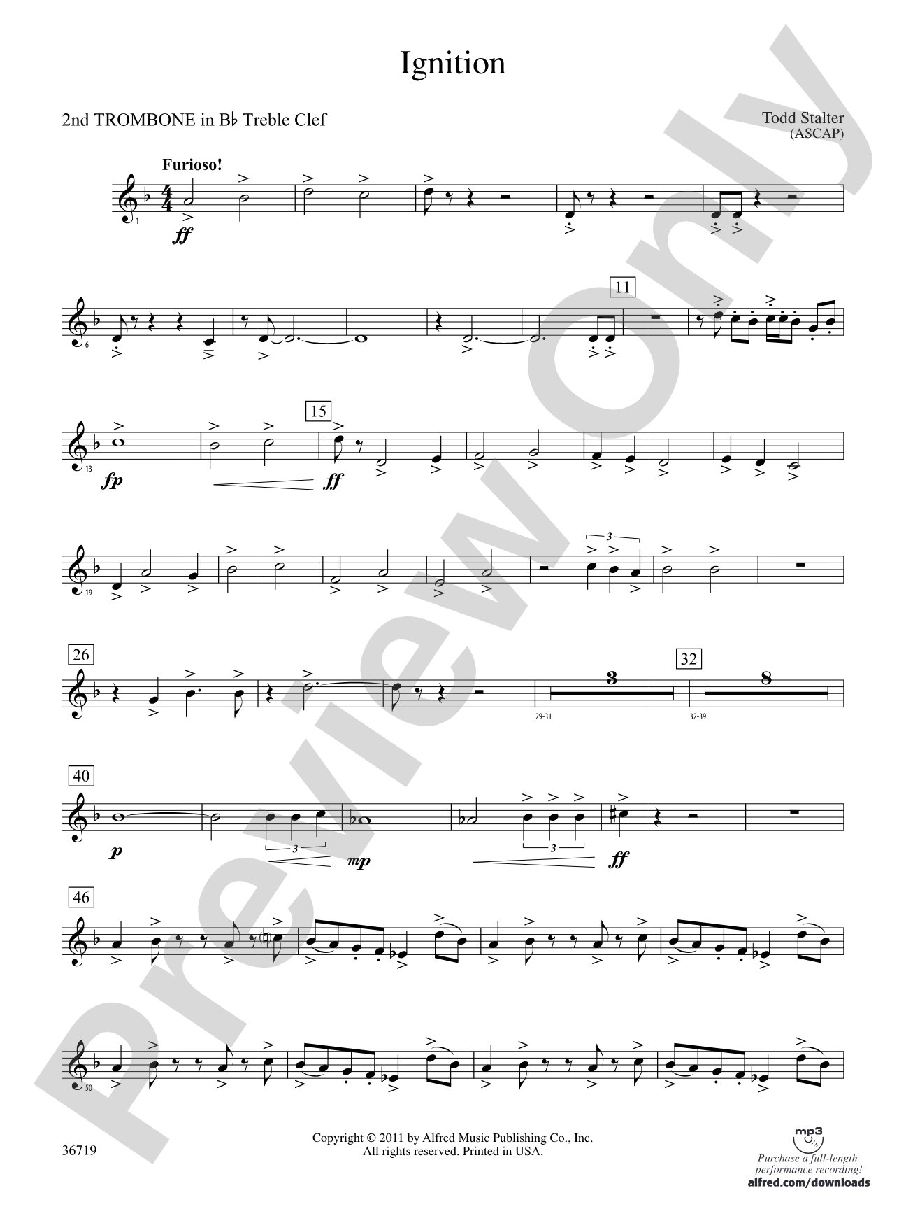 Ignition: (wp) 2nd B-flat Trombone T.C.
