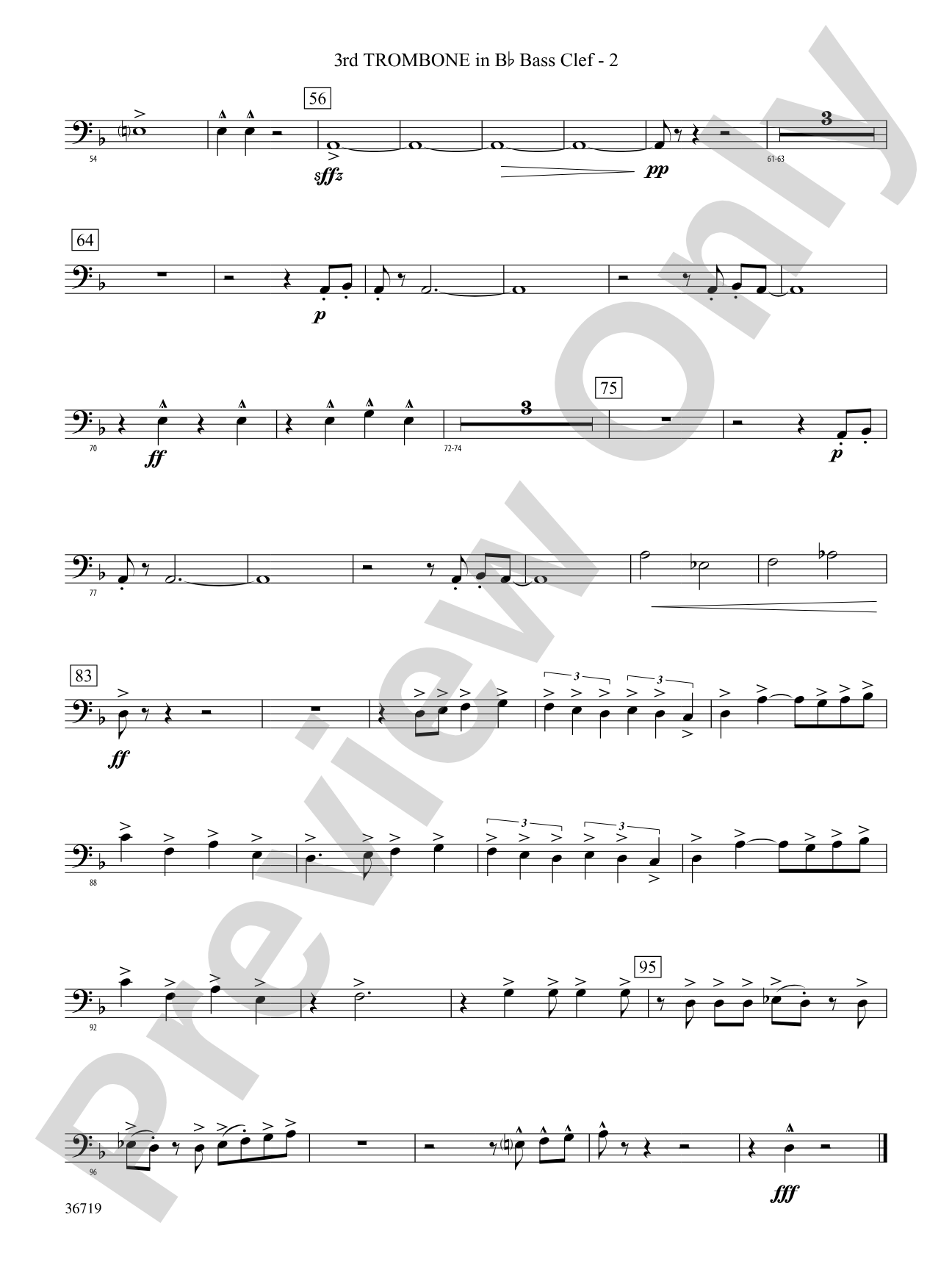 Ignition: (wp) 3rd B-flat Trombone B.C.
