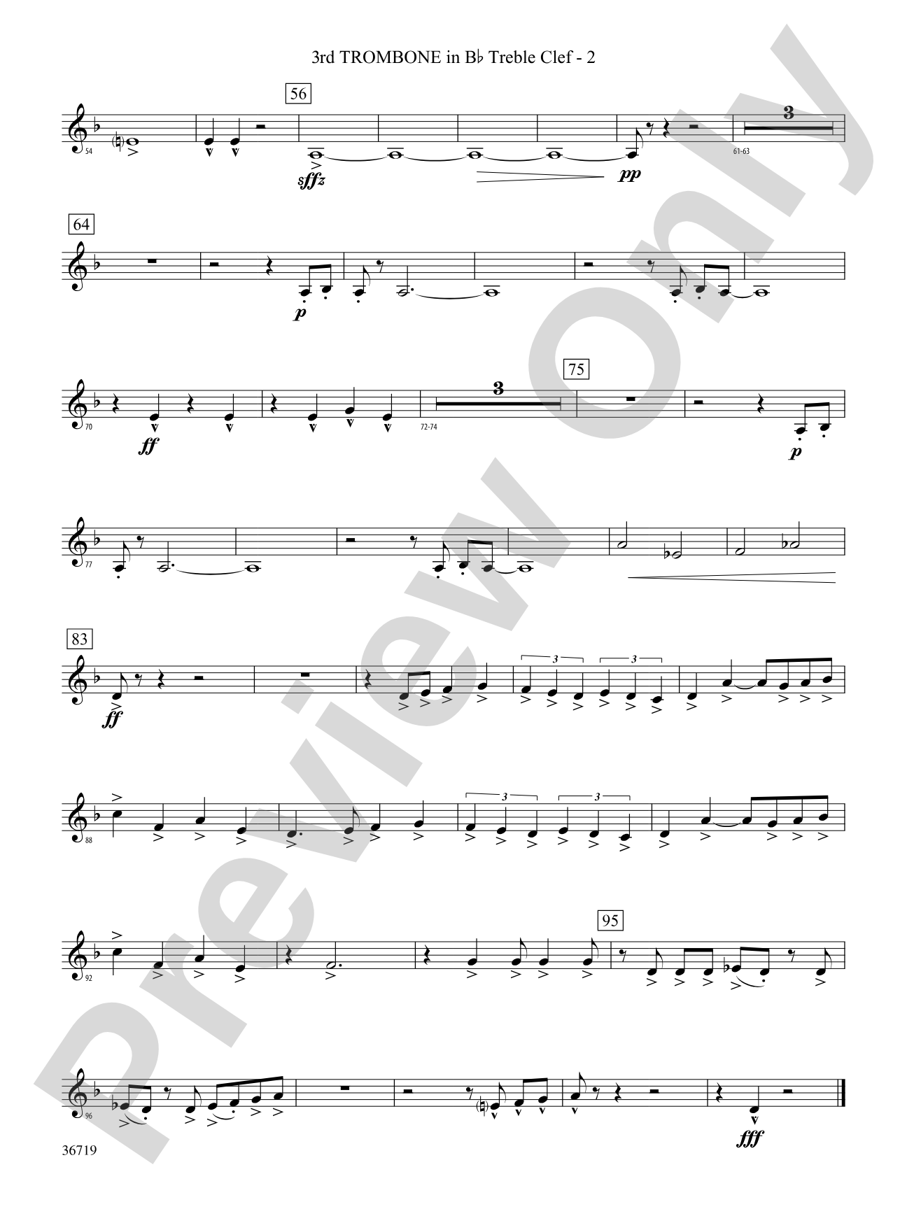 Ignition: (wp) 3rd B-flat Trombone T.C.