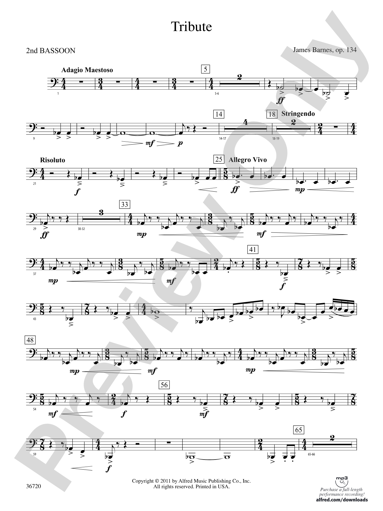 Tribute: 2nd Bassoon