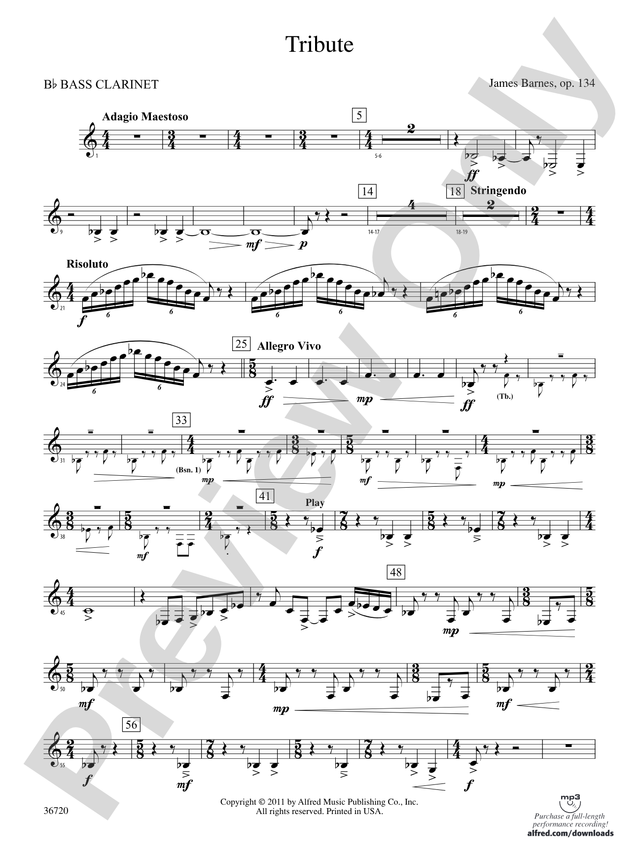Tribute: B-flat Bass Clarinet